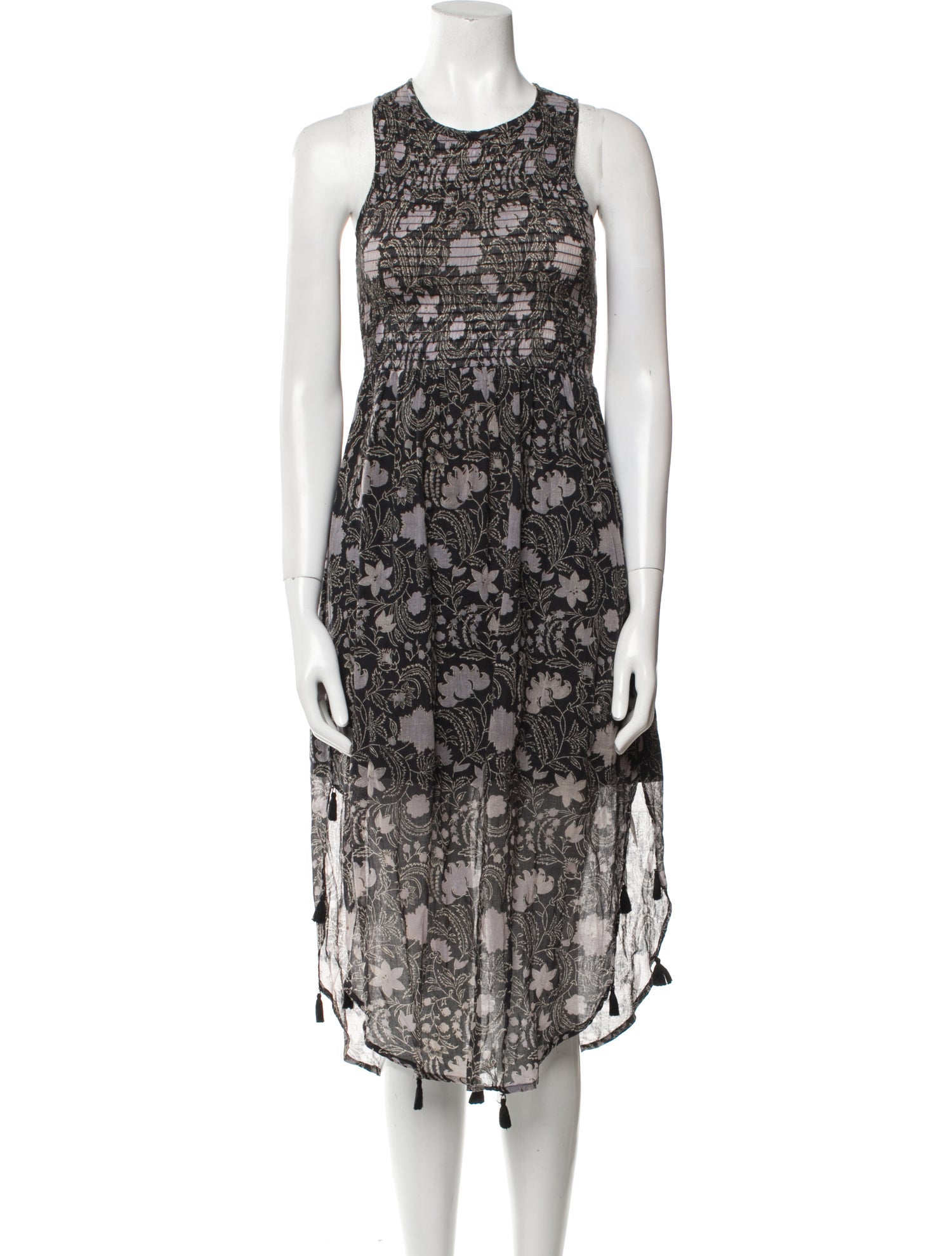 Banjanan Floral Print Midi Length Dress