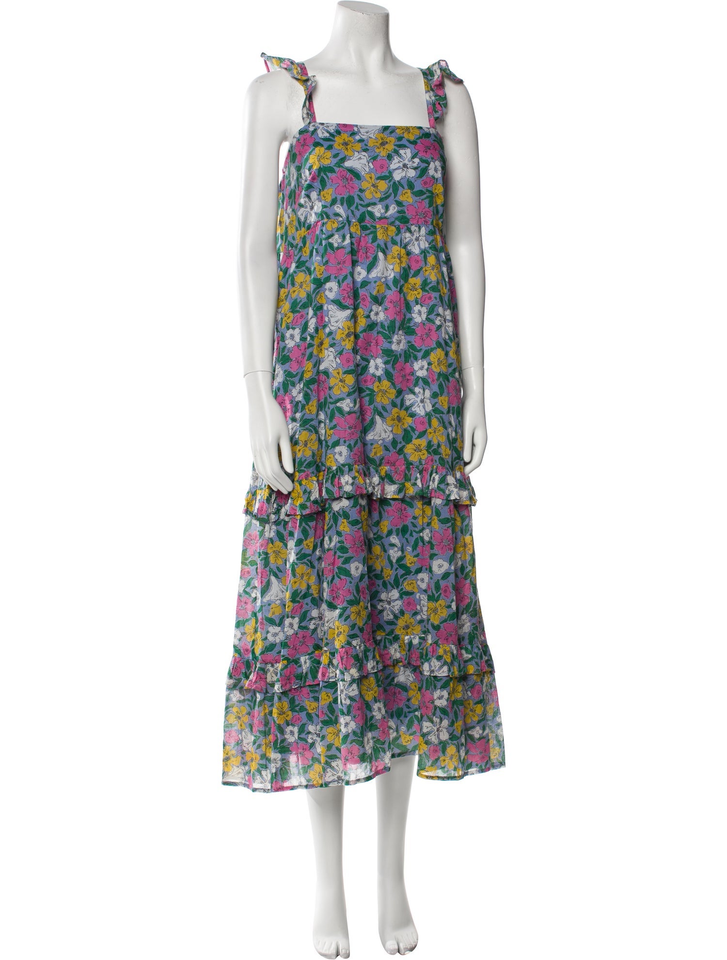 Banjanan Floral Print Long Dress