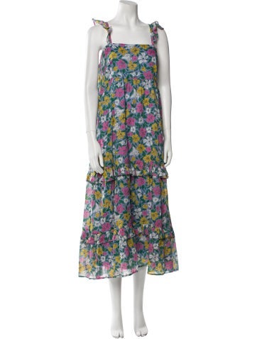 Banjanan Dresses Floral Print Long Dress S