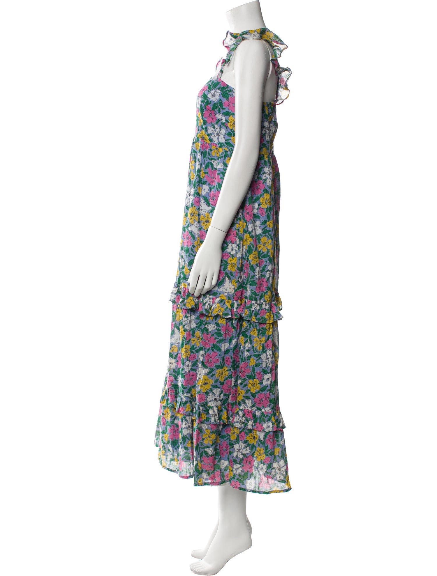 Banjanan Floral Print Long Dress