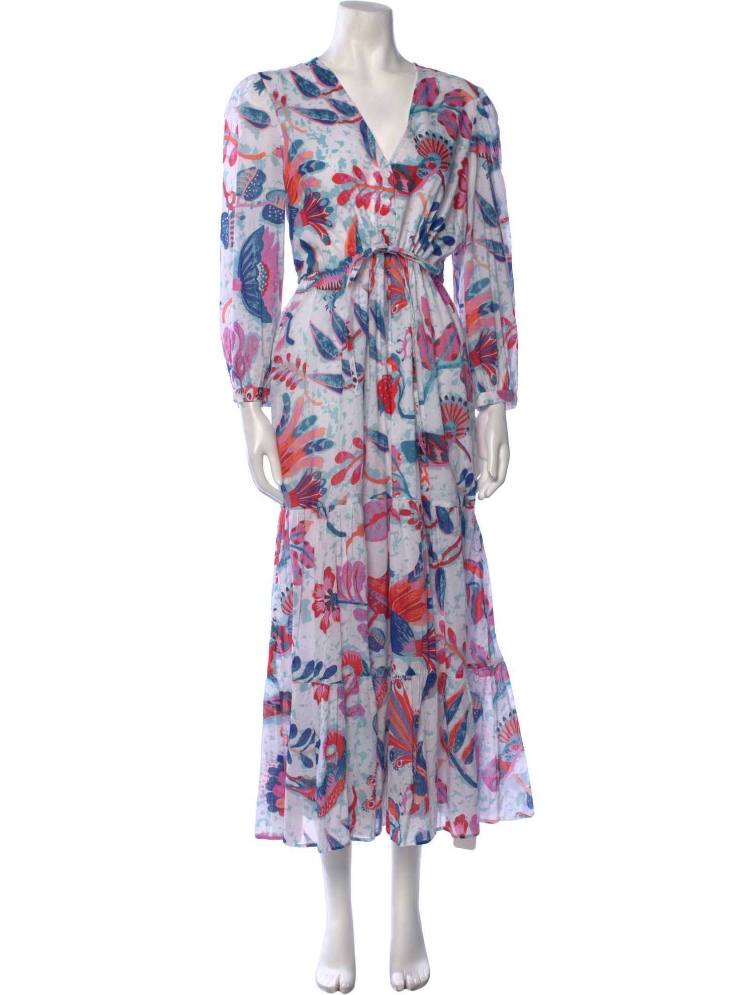 Banjanan Floral Print Long Dress