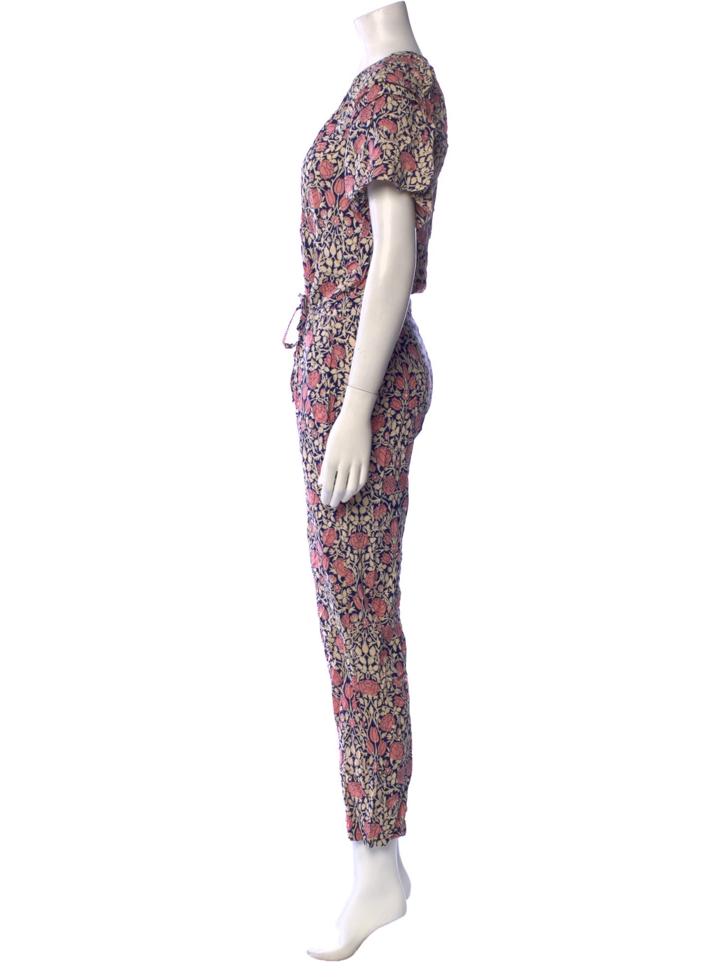 Banjanan Floral Print Scoop Neck Jumpsuit