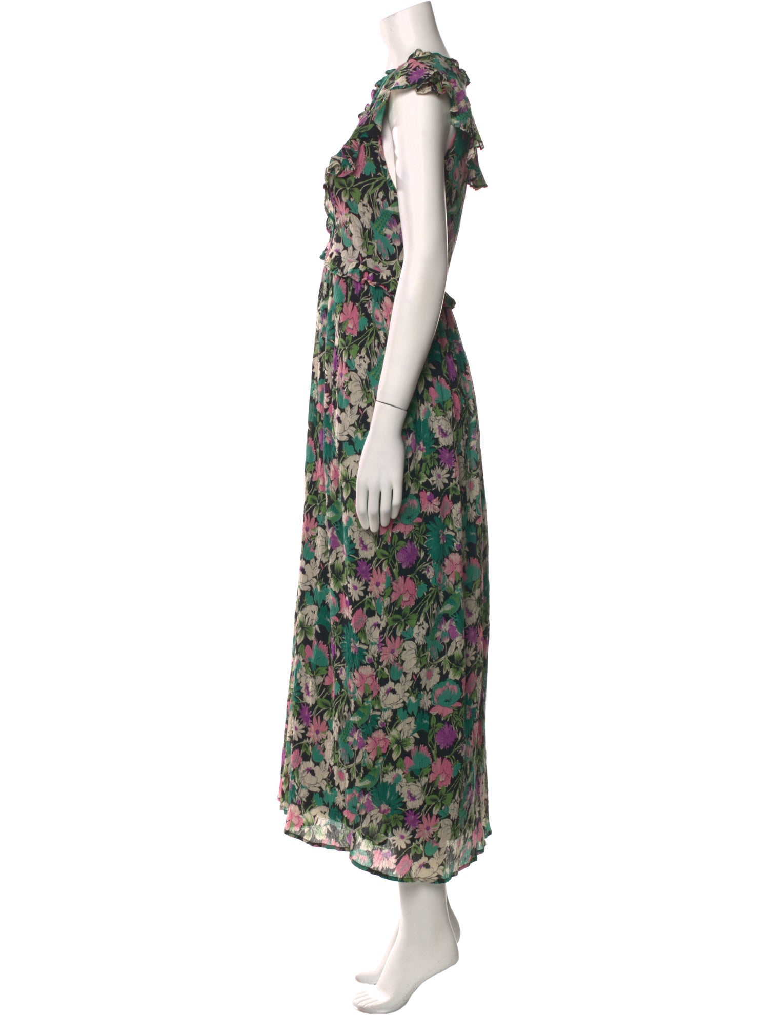 Banjanan Floral Print Long Dress