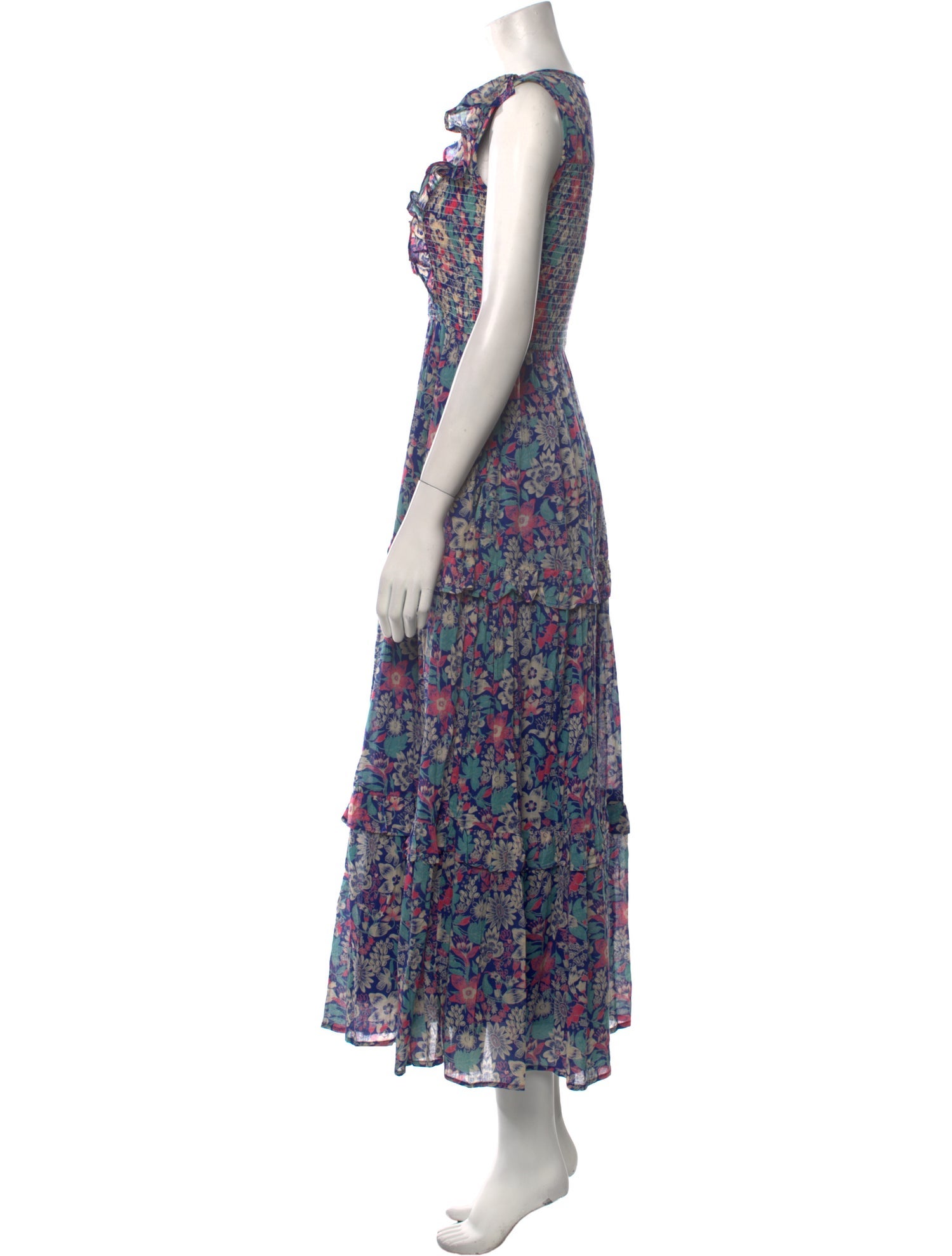 Banjanan Floral Print Long Dress