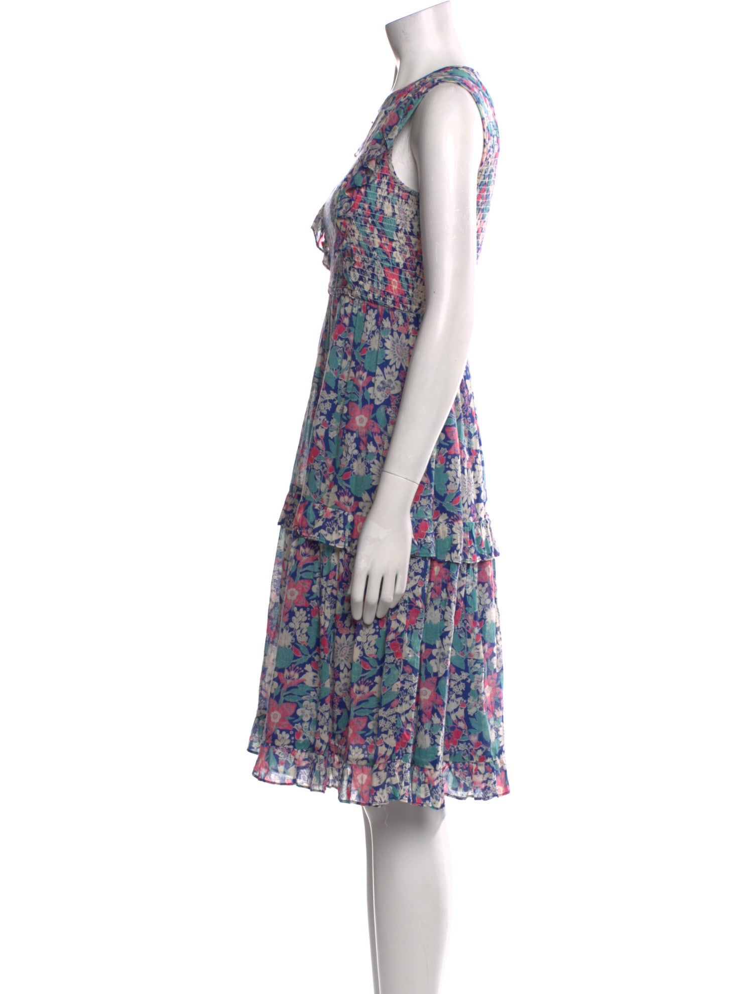 Banjanan Floral Print Knee-Length Dress
