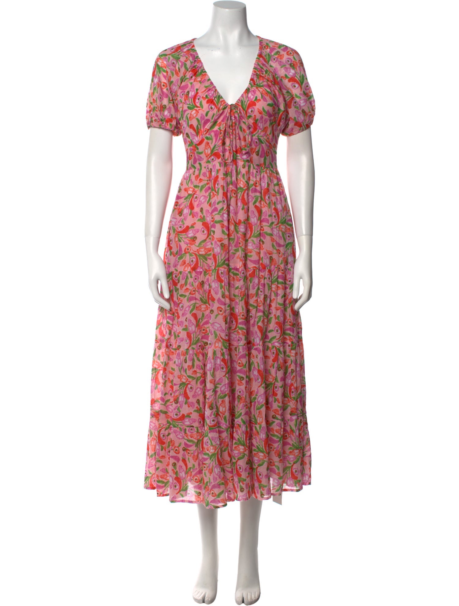 Banjanan Floral Print Long Dress