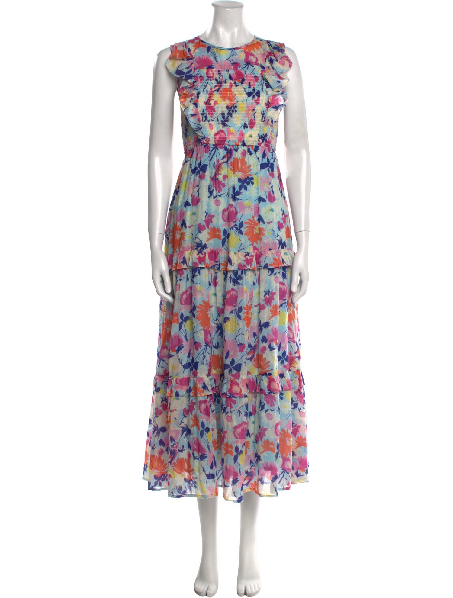 Banjanan Floral Print Long Dress