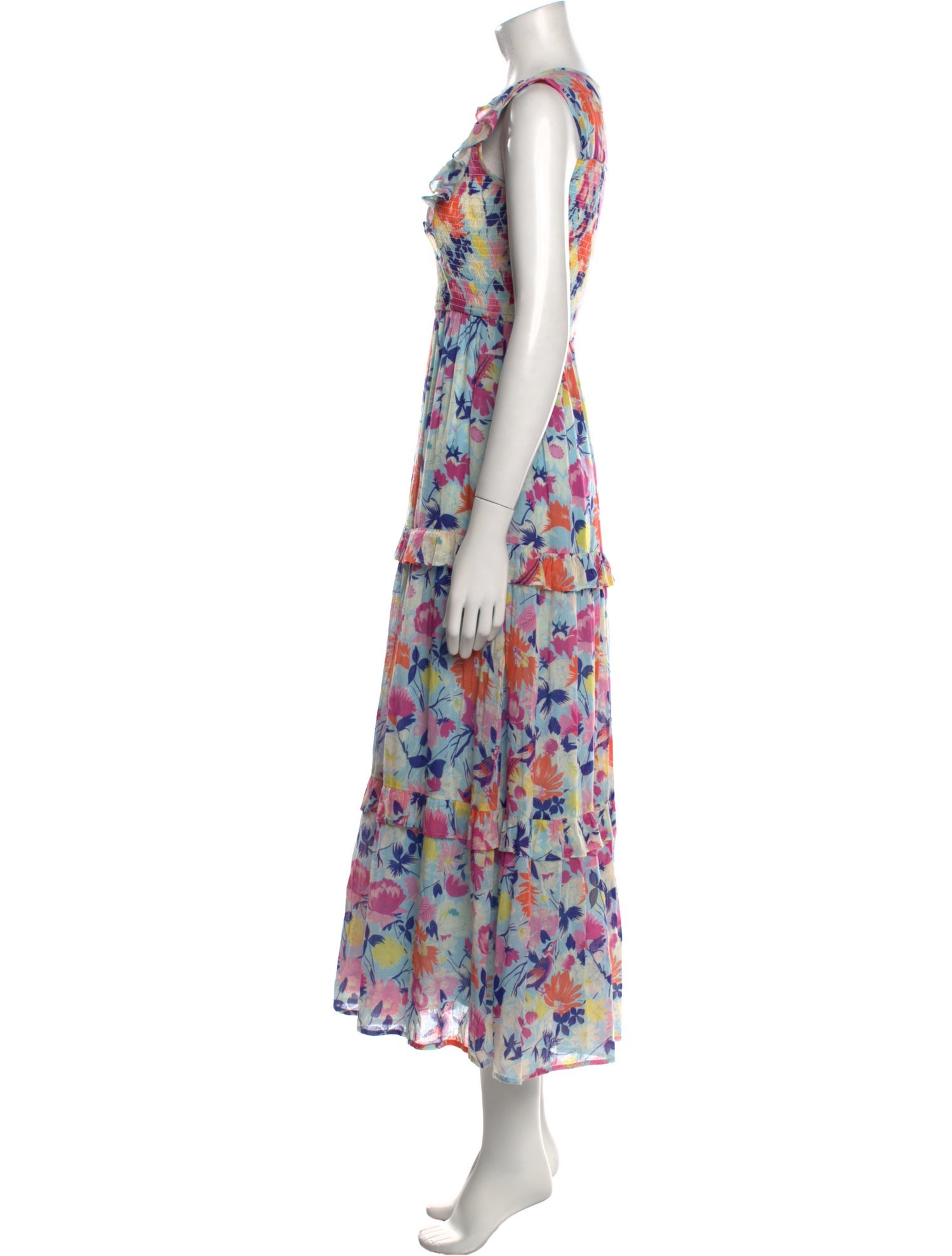 Banjanan Floral Print Long Dress