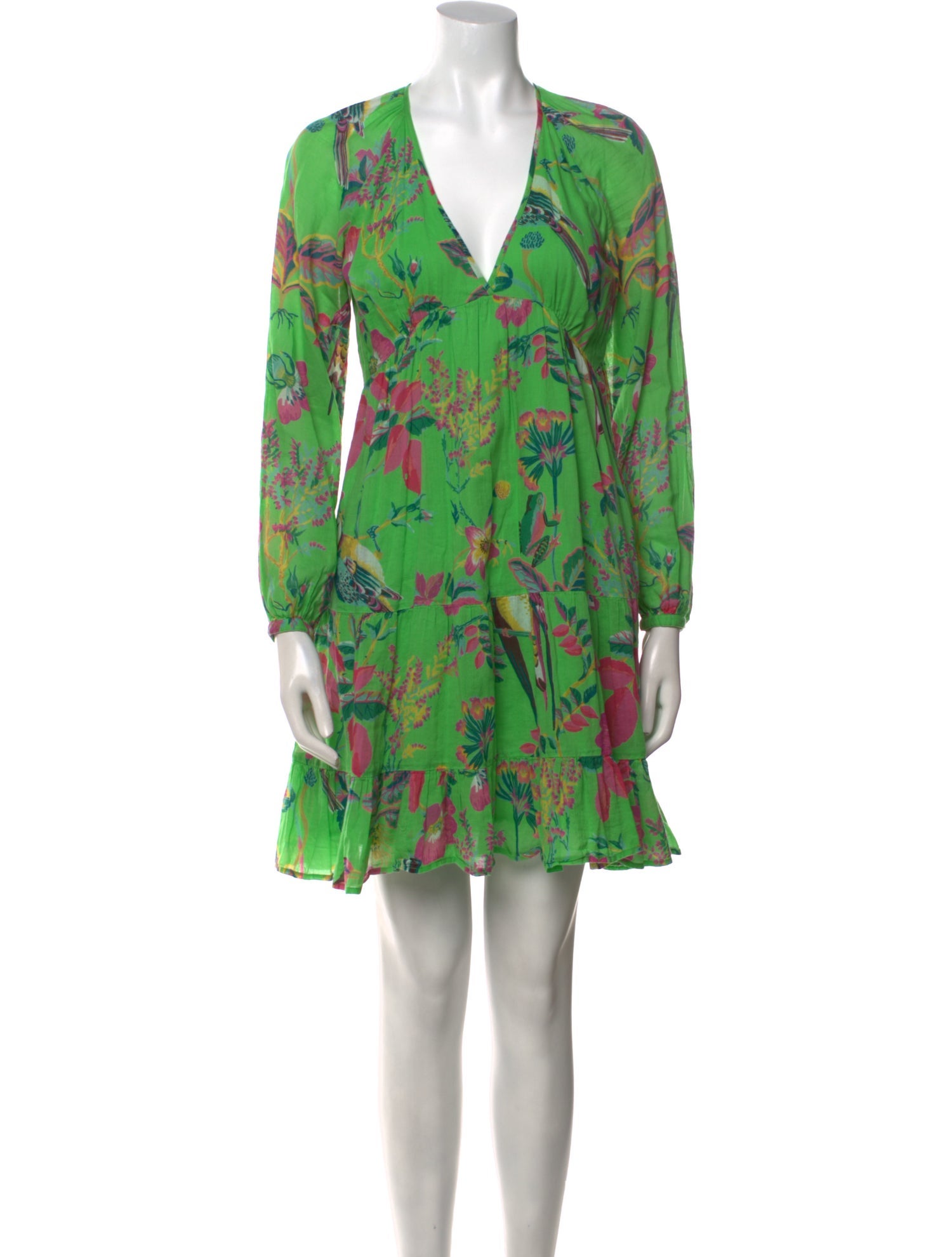 Banjanan Floral Print Mini Dress