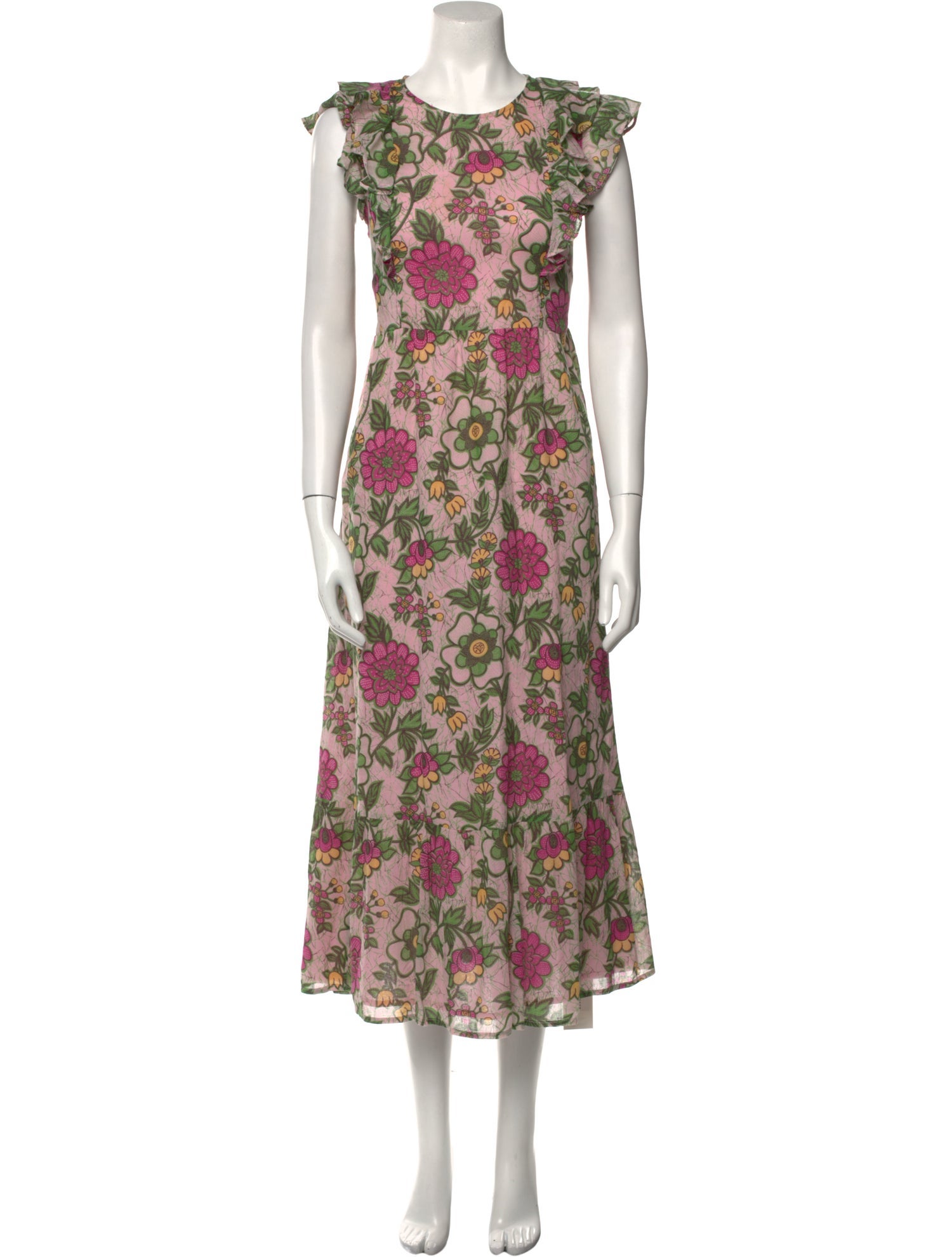 Banjanan Floral Print Long Dress