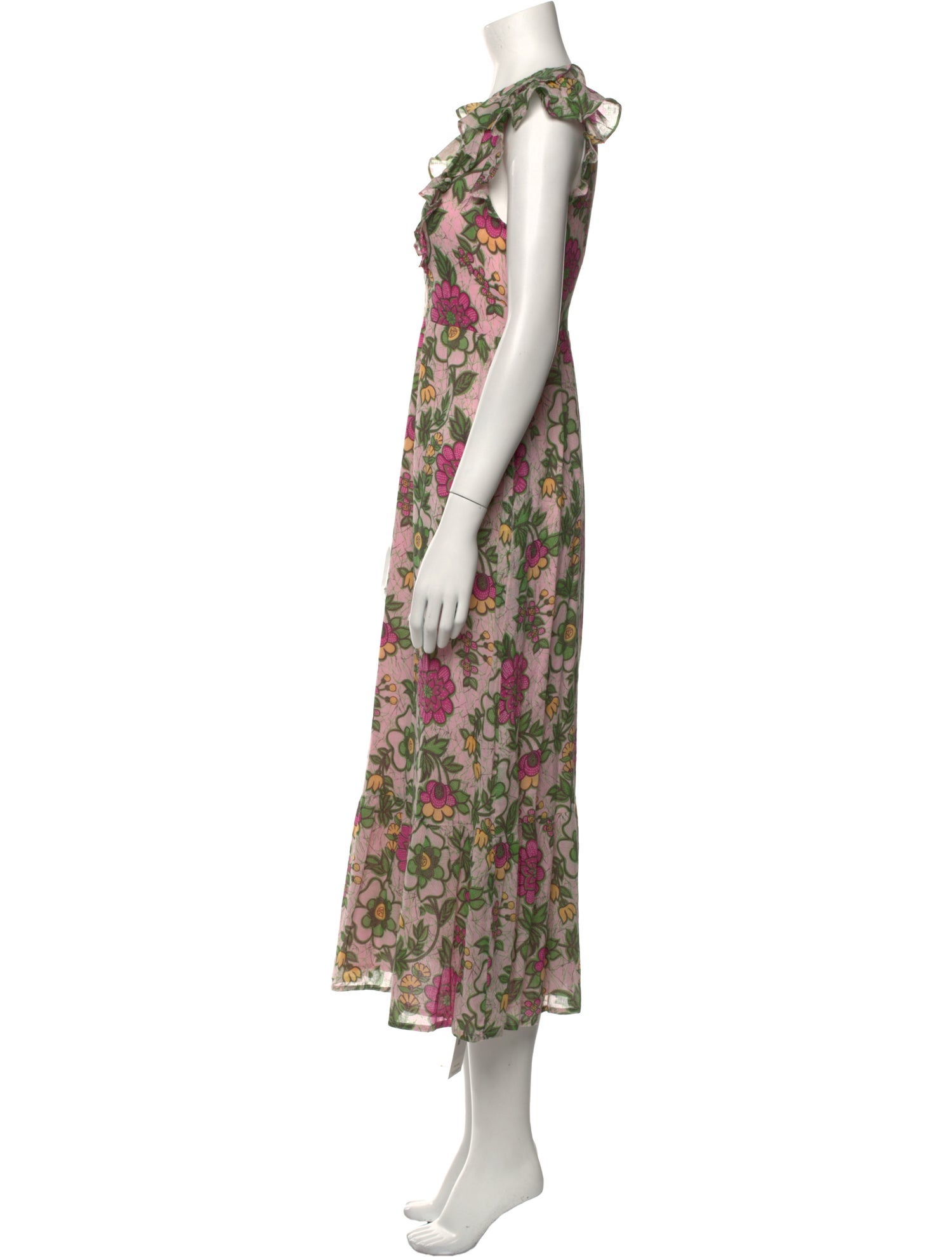 Banjanan Floral Print Long Dress