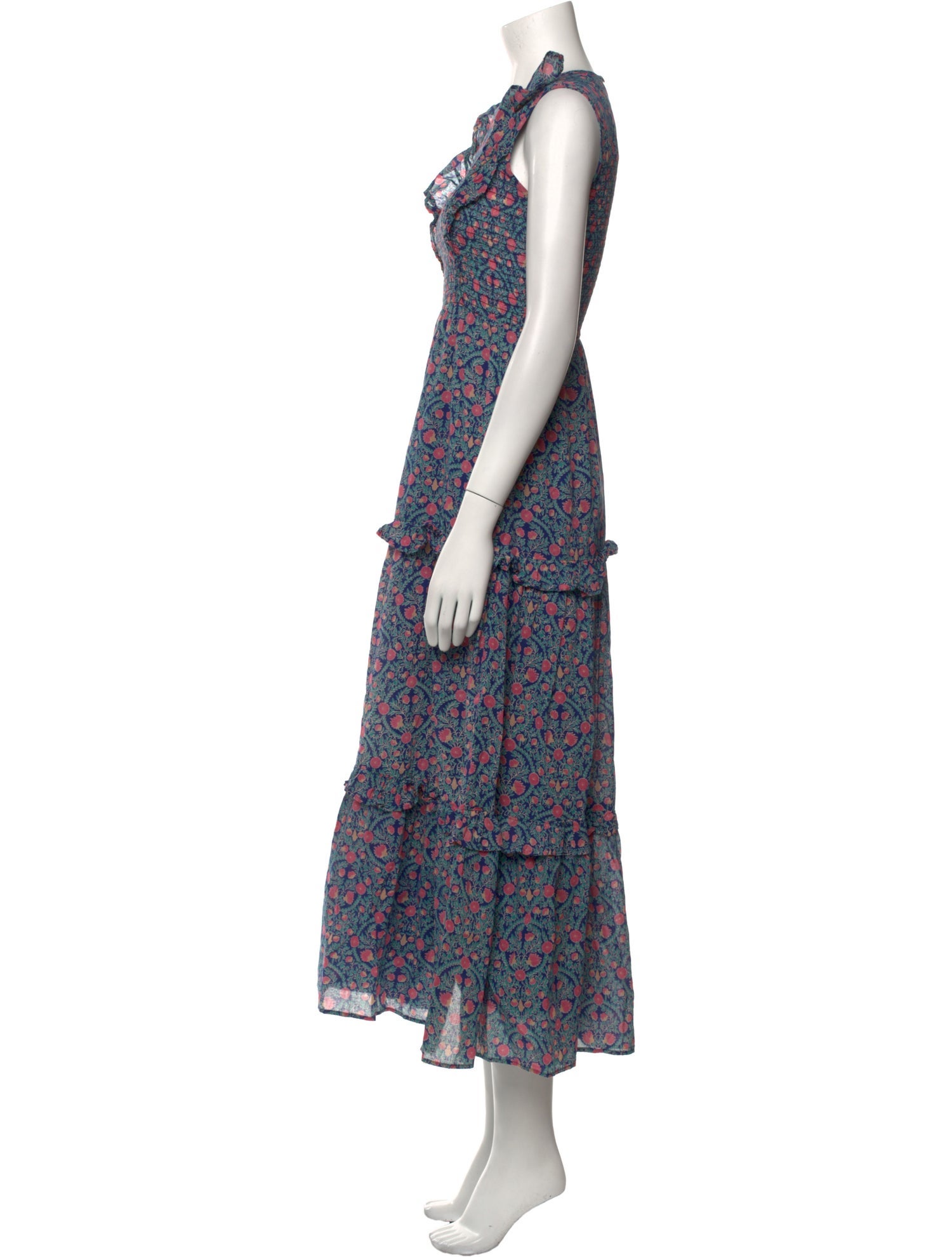 Banjanan Floral Print Long Dress