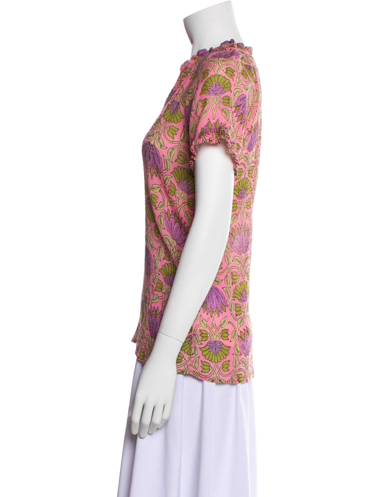 Banjanan Printed V-Neck Top