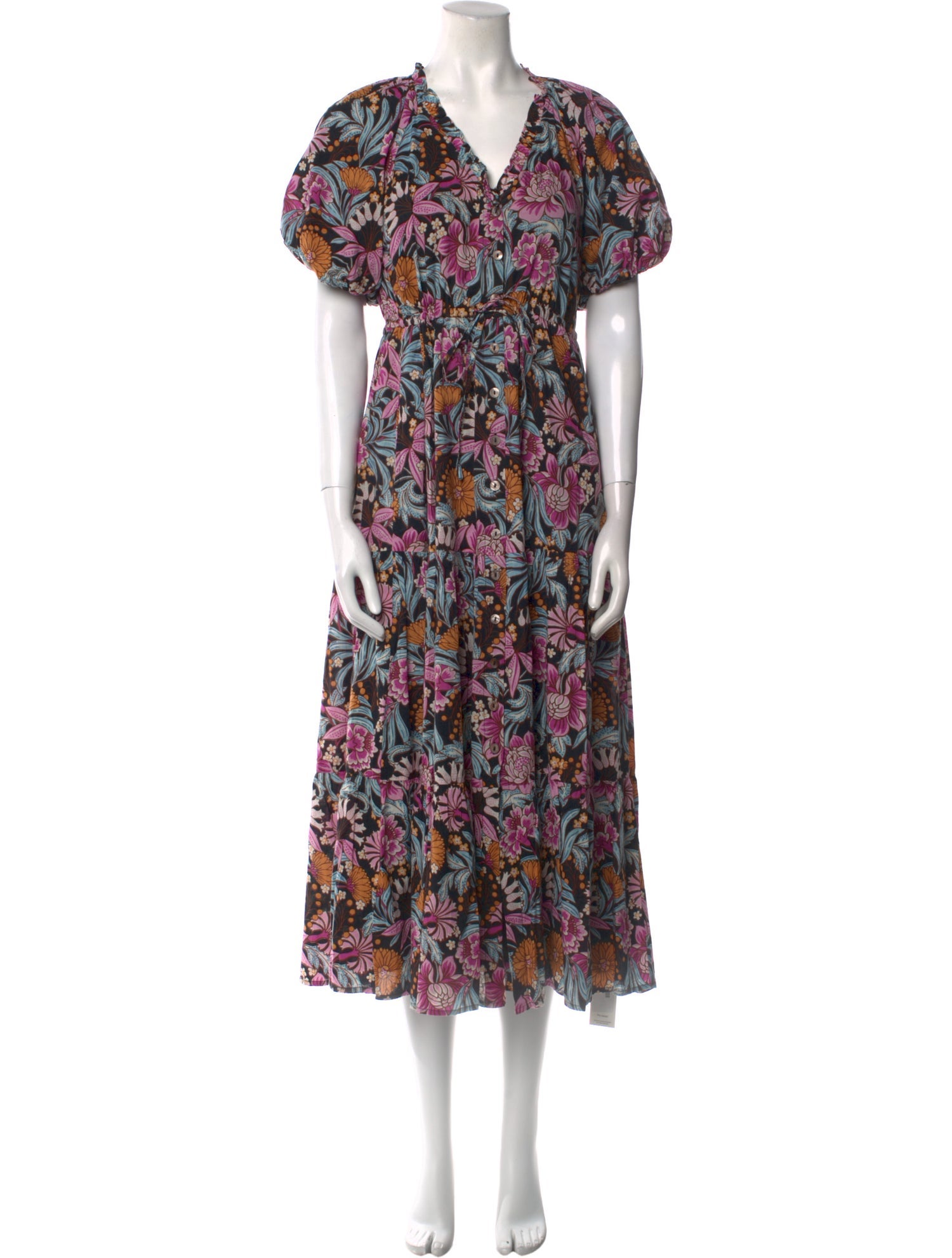 Banjanan Floral Print Long Dress