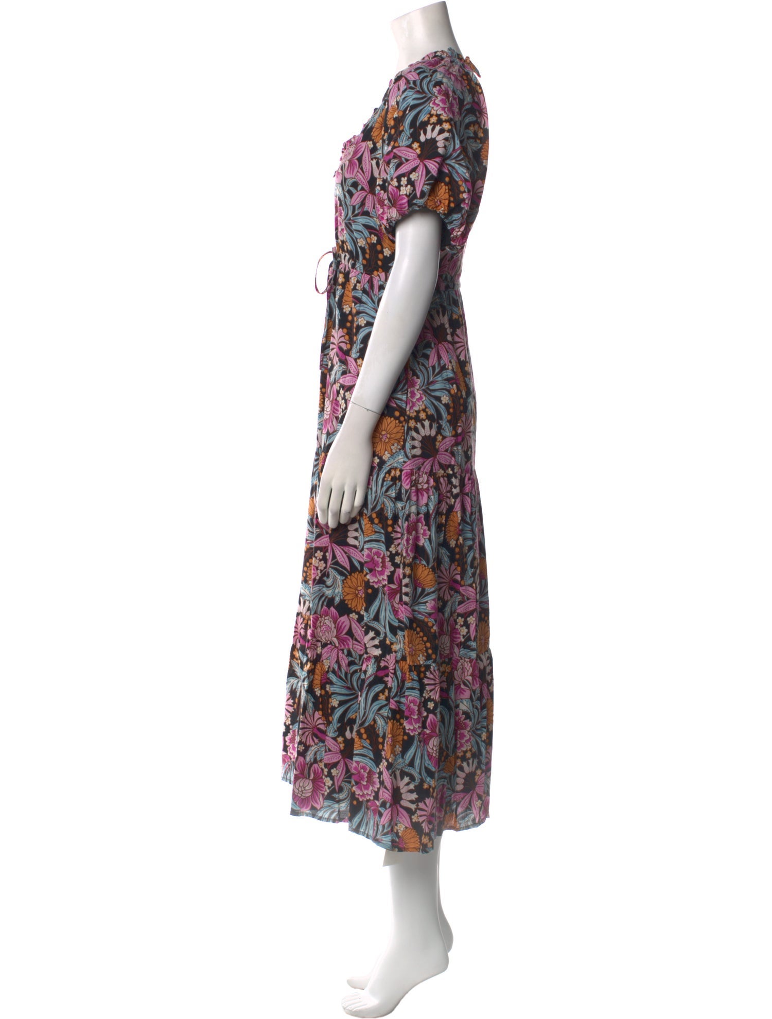 Banjanan Floral Print Long Dress