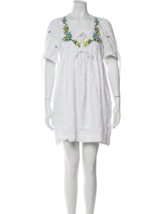 Banjanan V-Neck Mini Dress
