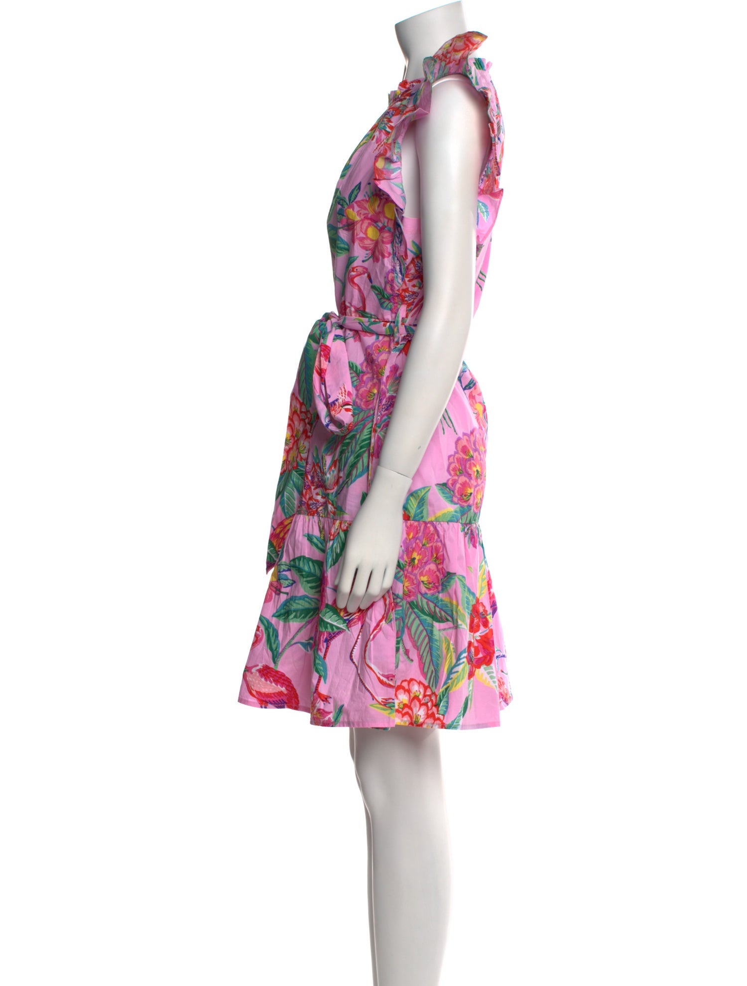 Banjanan Floral Print Knee-Length Dress