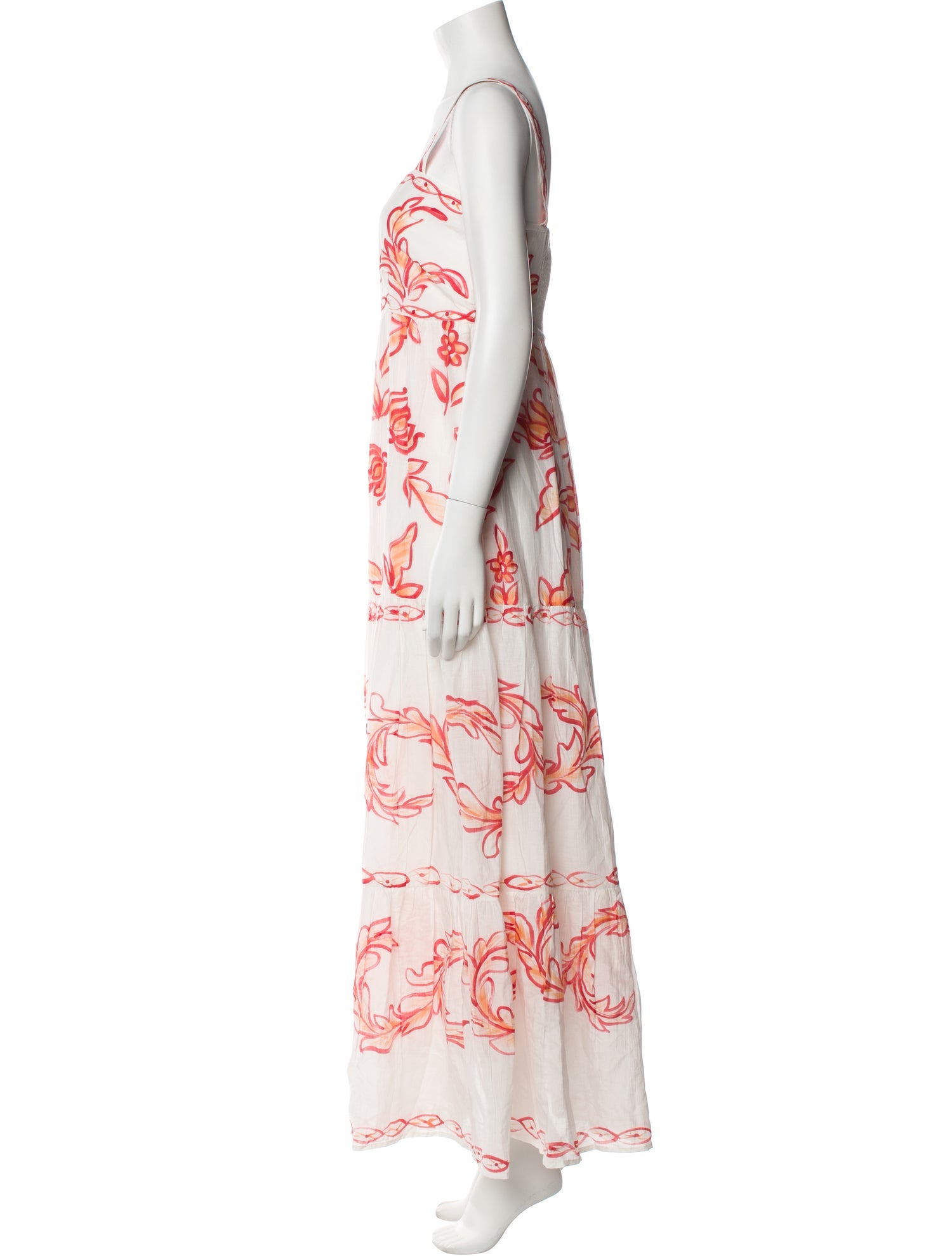 Banjanan Floral Print Long Dress