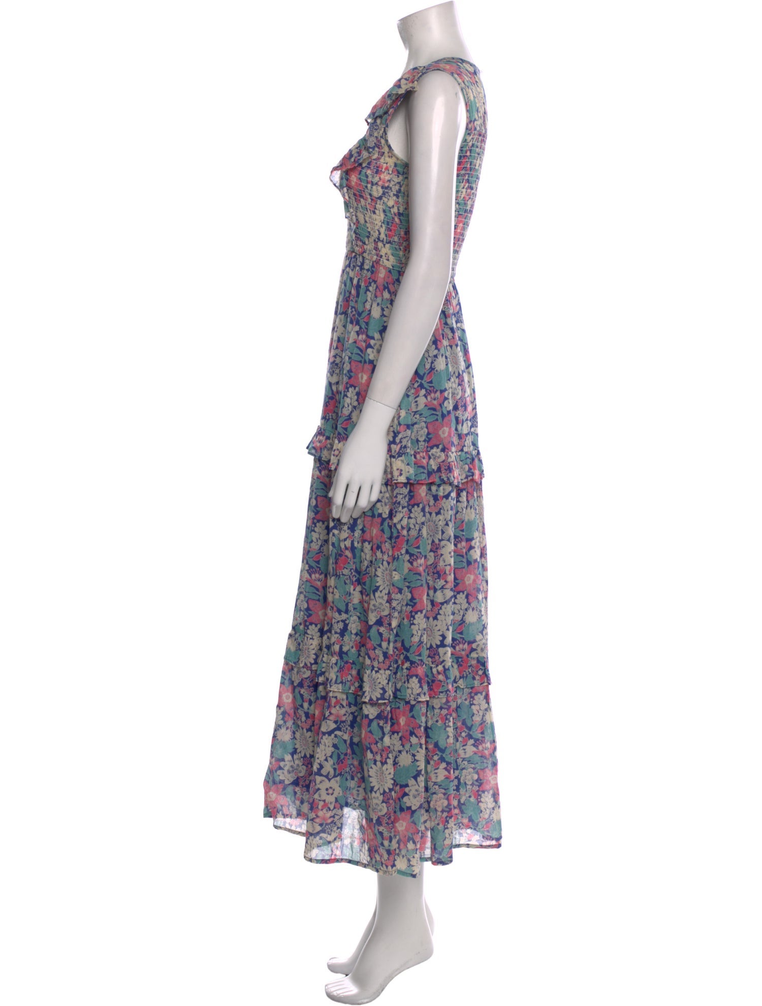 Banjanan Floral Print Long Dress