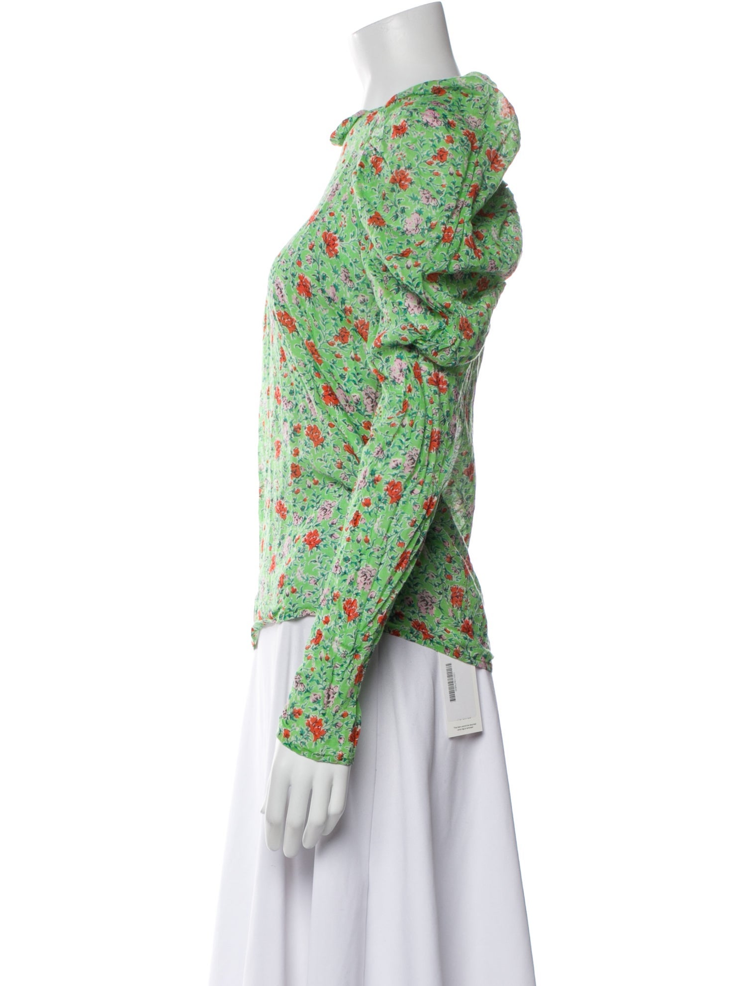 Banjanan Floral Print Crew Neck Blouse