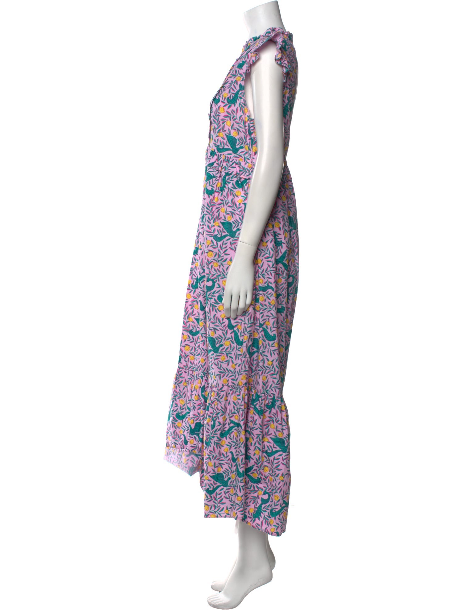 Banjanan Floral Print Long Dress