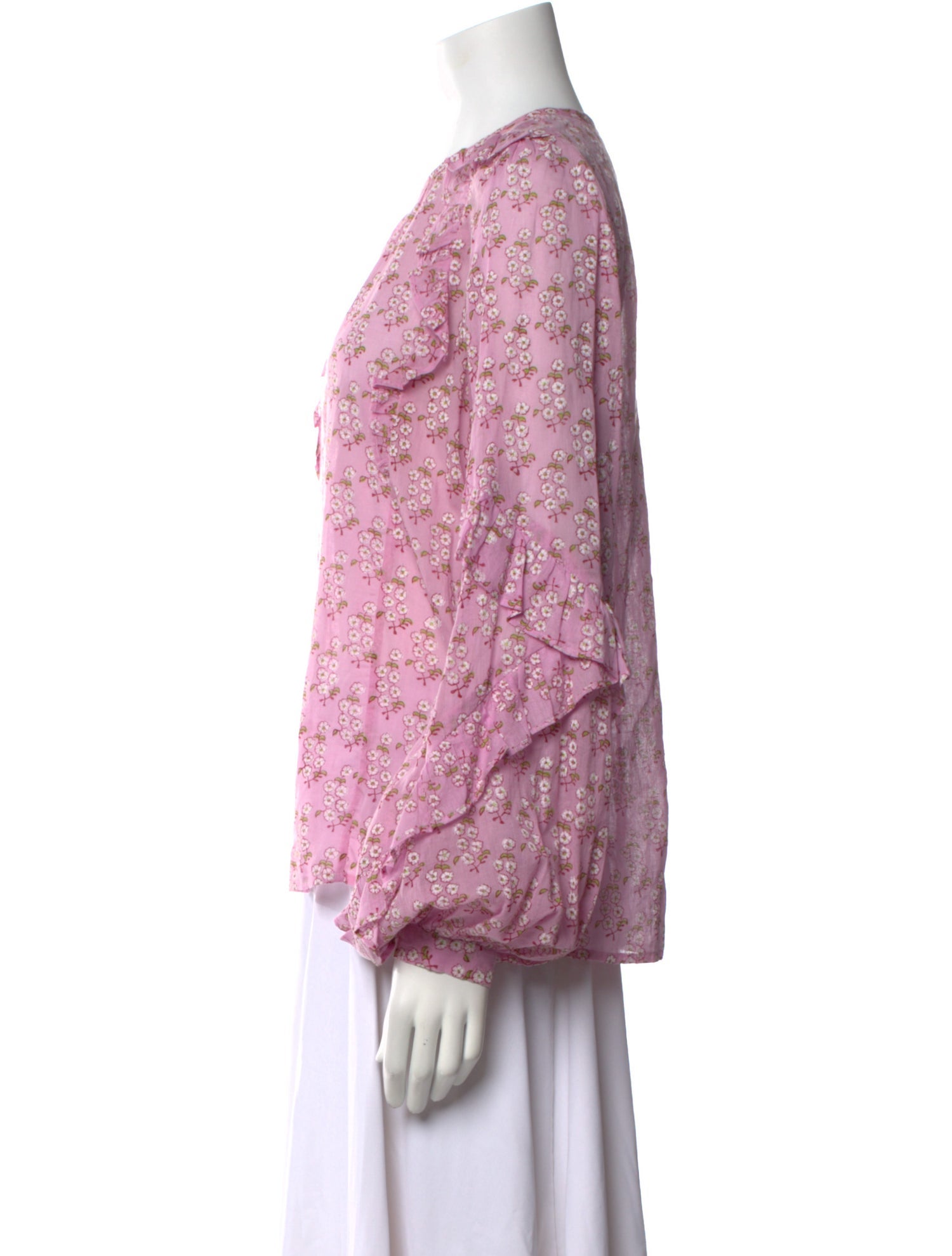 Banjanan Floral Print Crew Neck Blouse