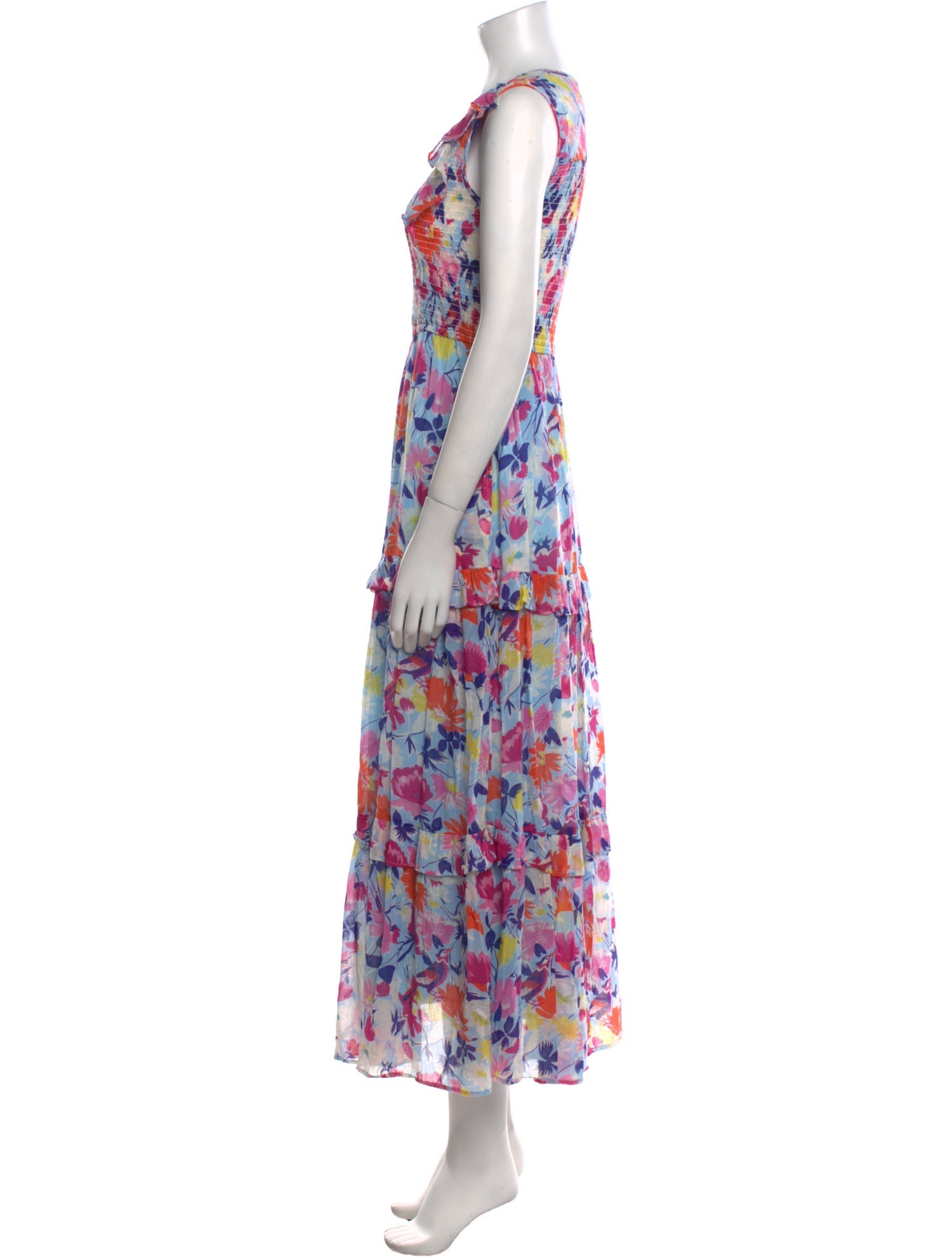 Banjanan Floral Print Long Dress