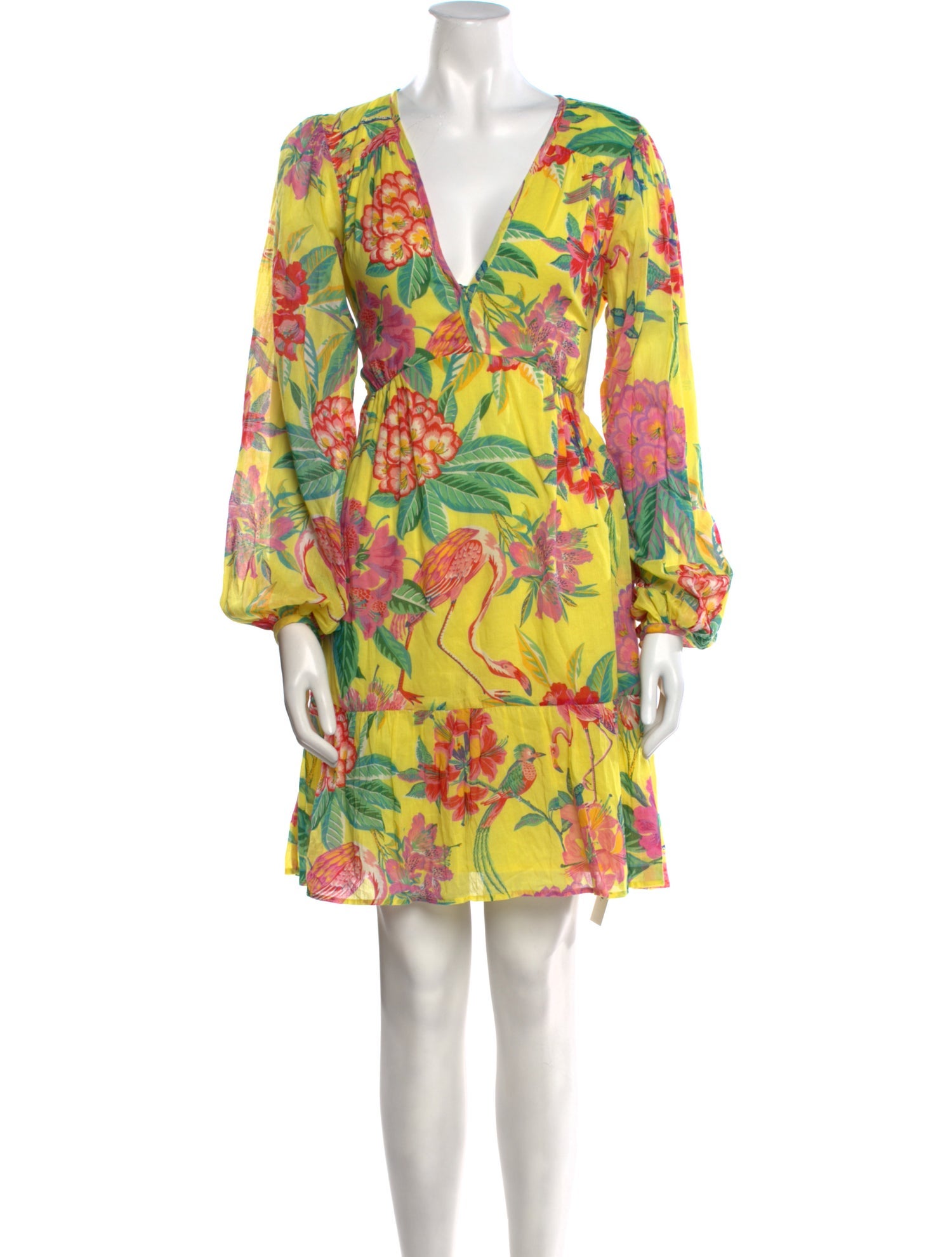 Banjanan Floral Print Mini Dress