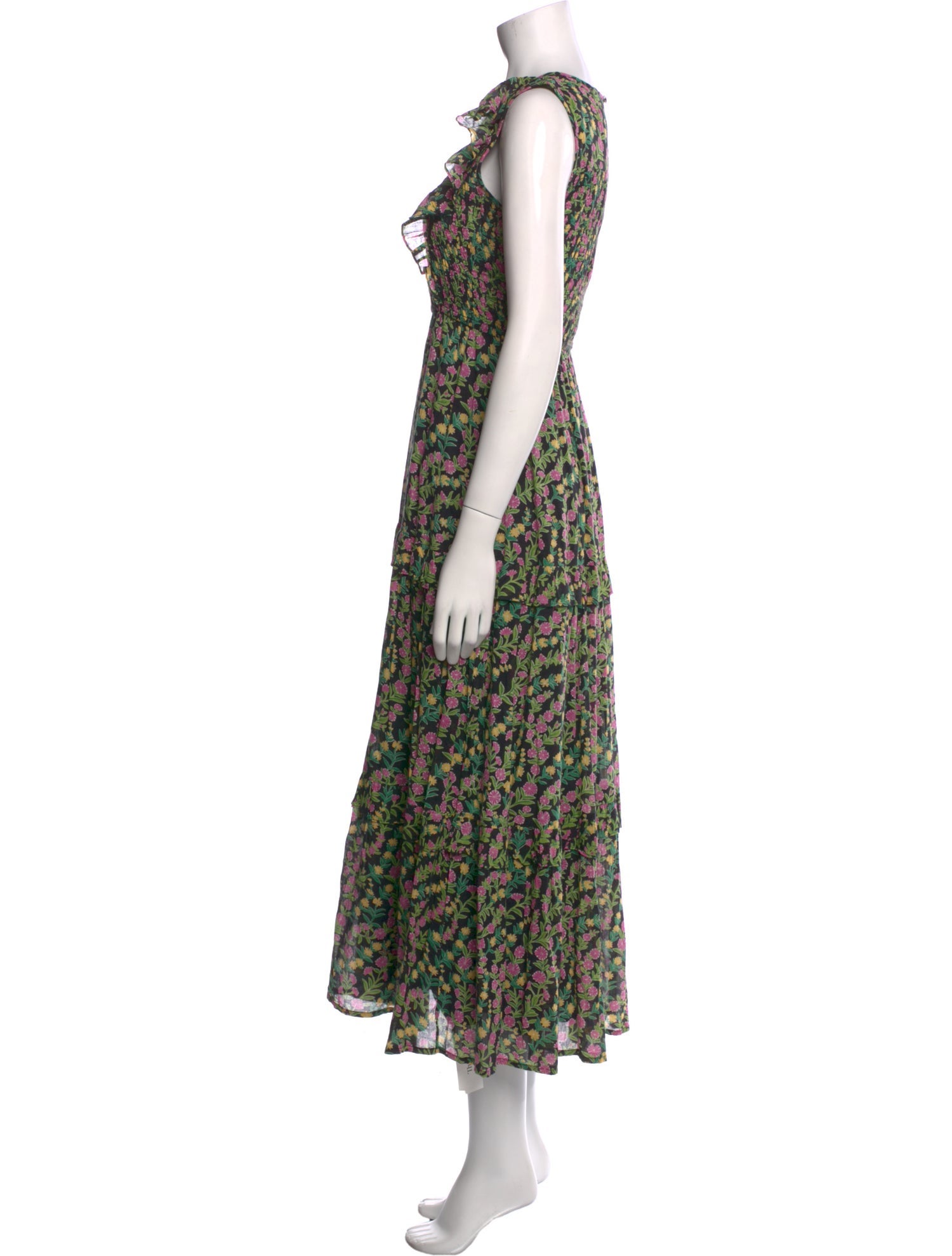 Banjanan Floral Print Long Dress
