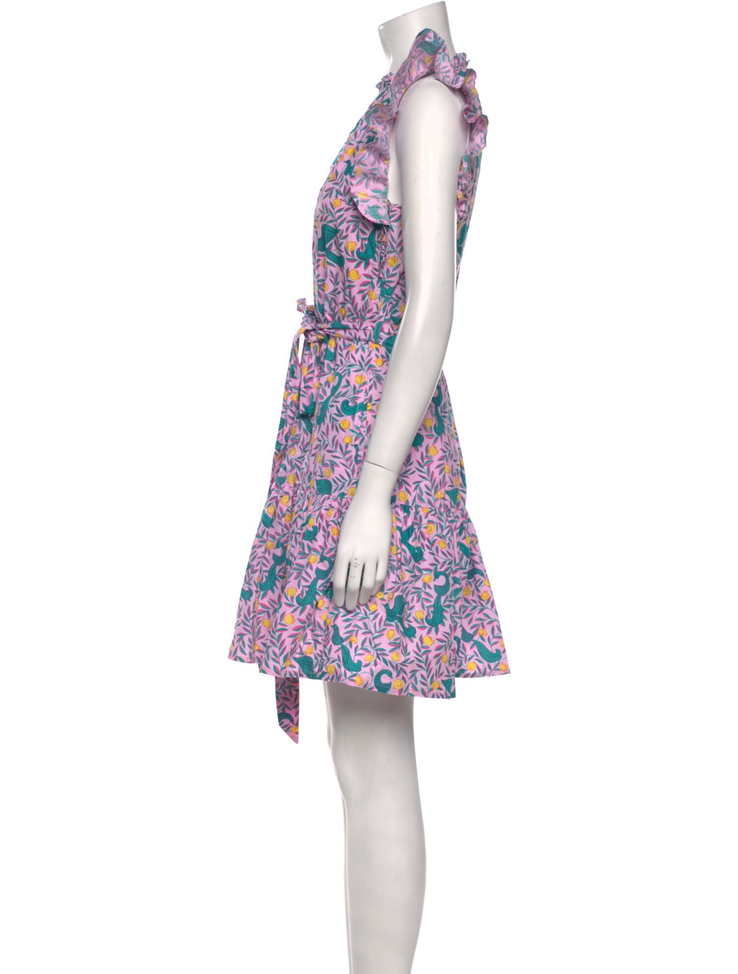 Banjanan Floral Print Mini Dress