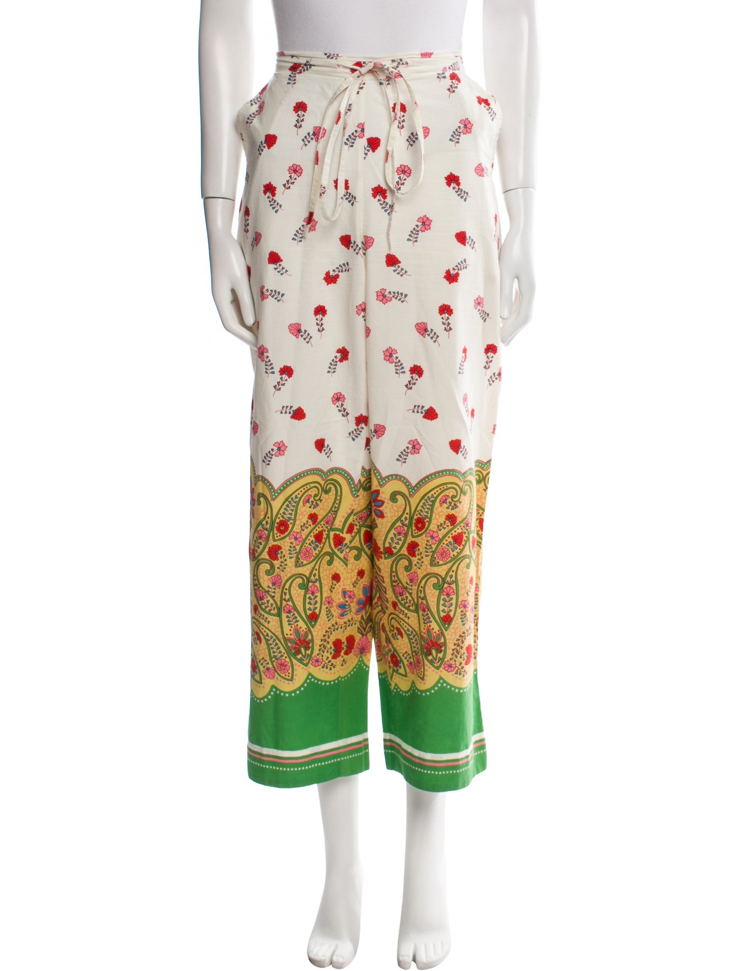 Banjanan Floral Print Wide Leg Pants