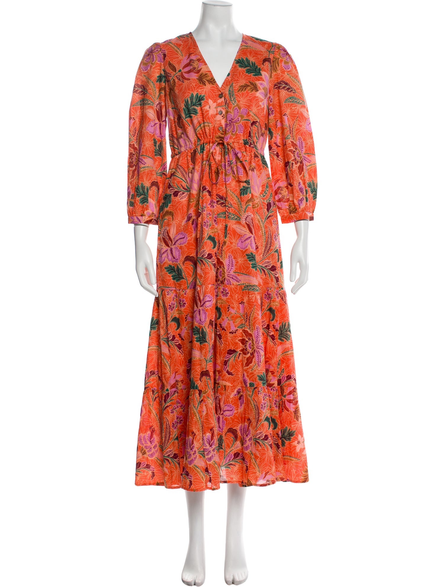 Banjanan Floral Print Long Dress w/ Tags