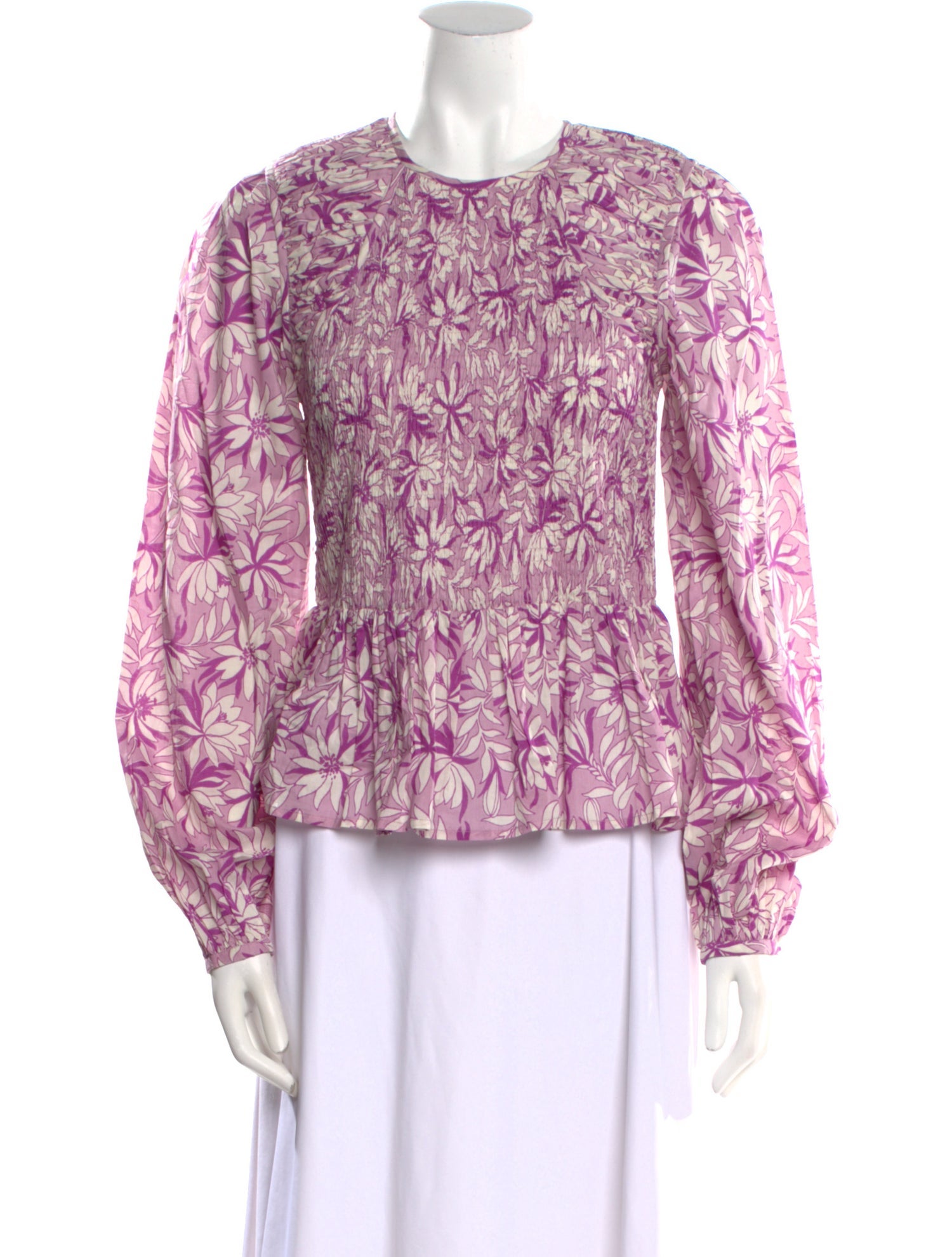 Banjanan Floral Print Crew Neck Blouse w/ Tags