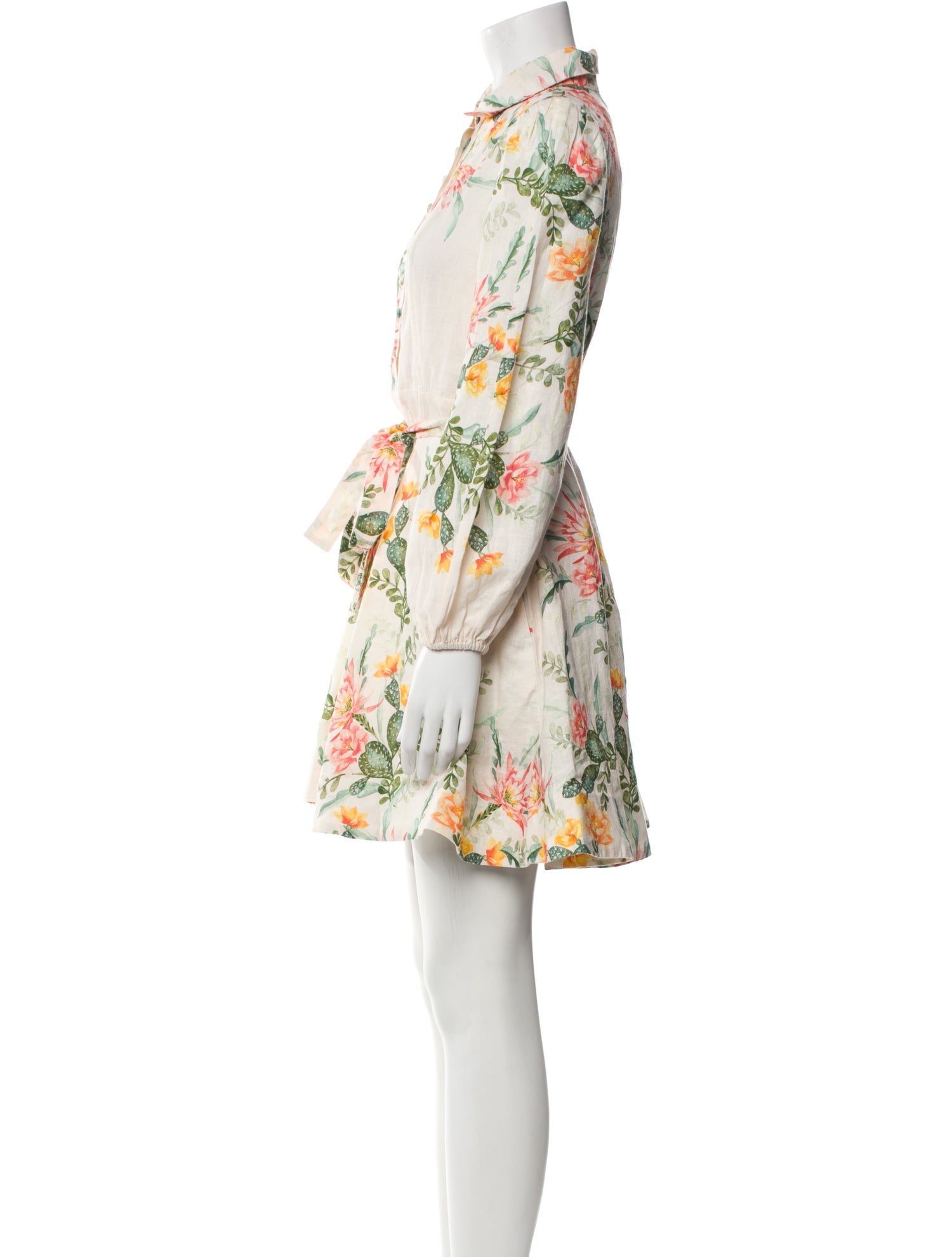 Banjanan Floral Print Mini Dress