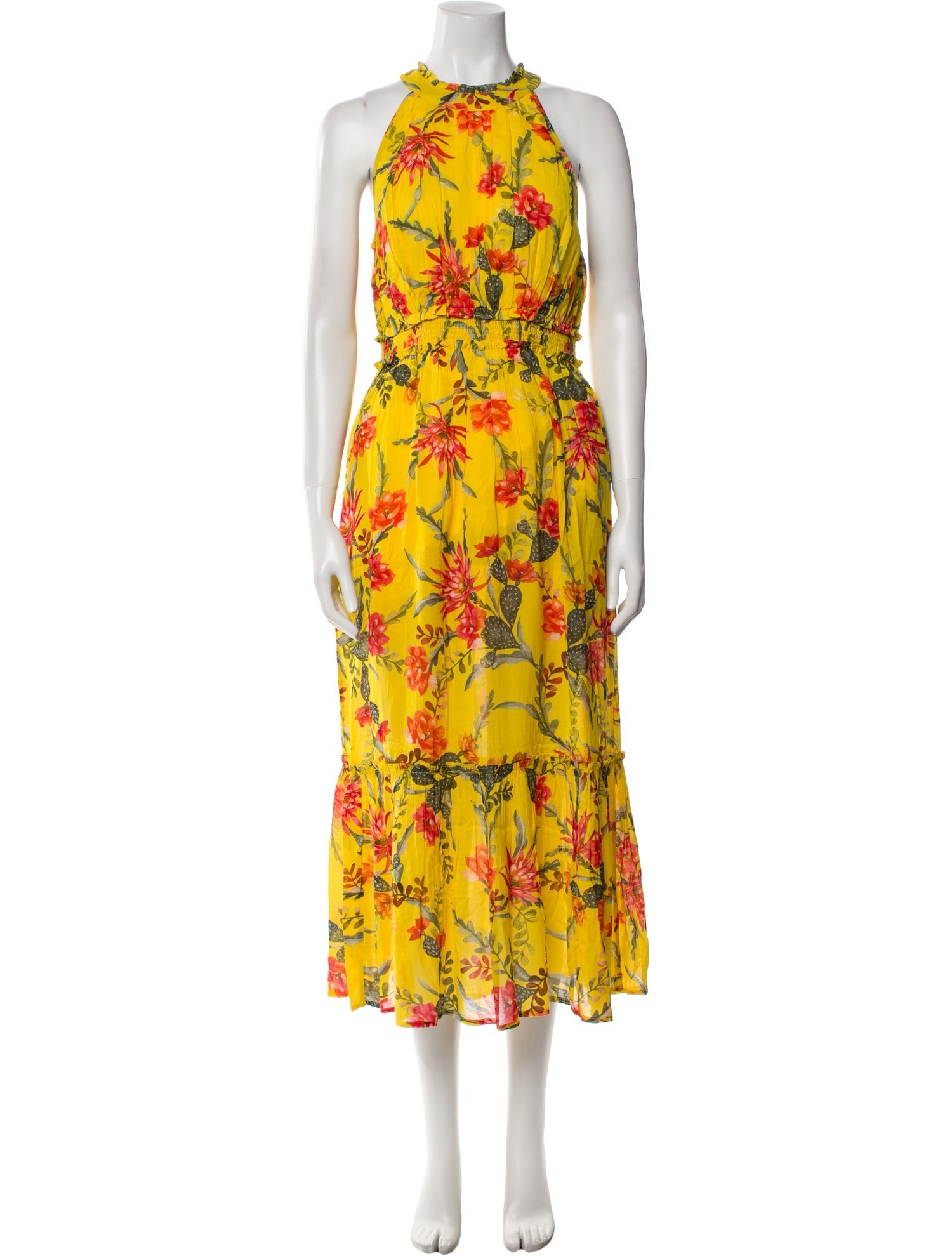 Banjanan Floral Print Long Dress