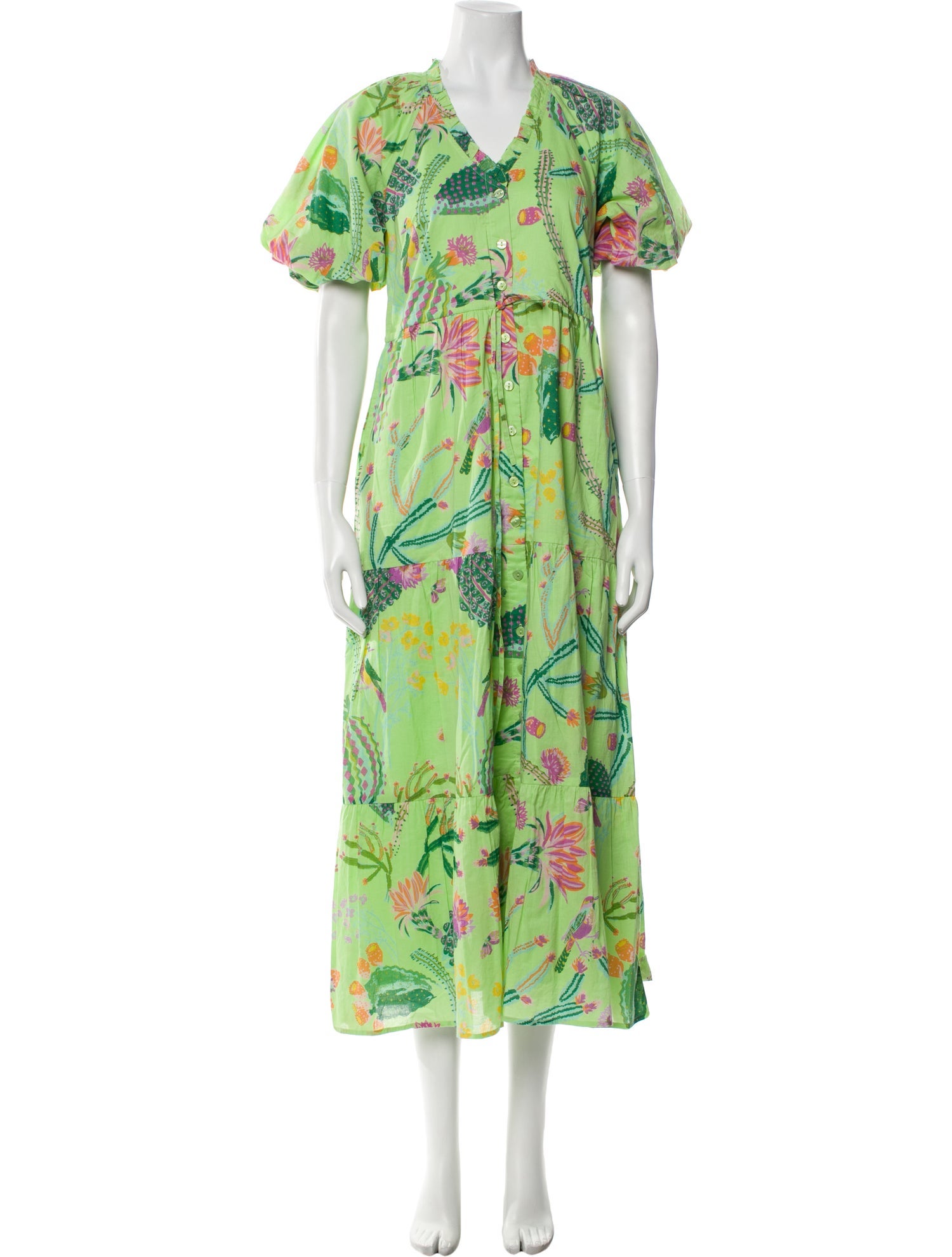 Banjanan Floral Print Long Dress