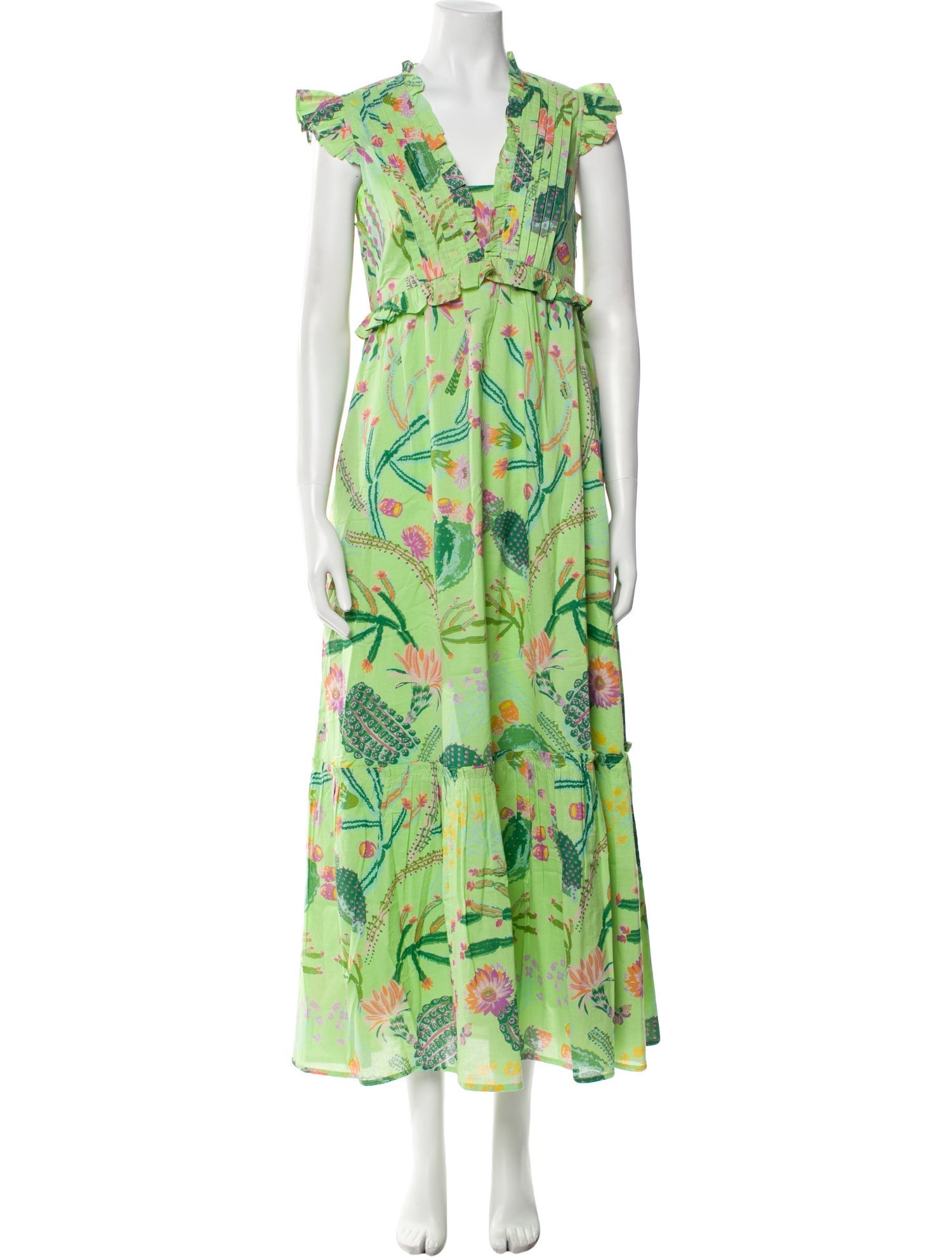 Banjanan Floral Print Long Dress