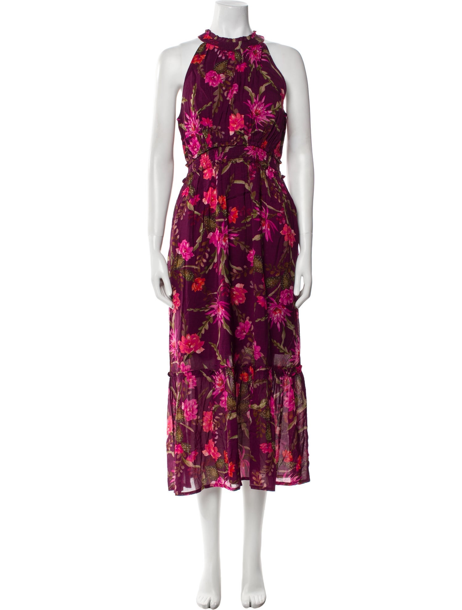 Banjanan Floral Print Long Dress
