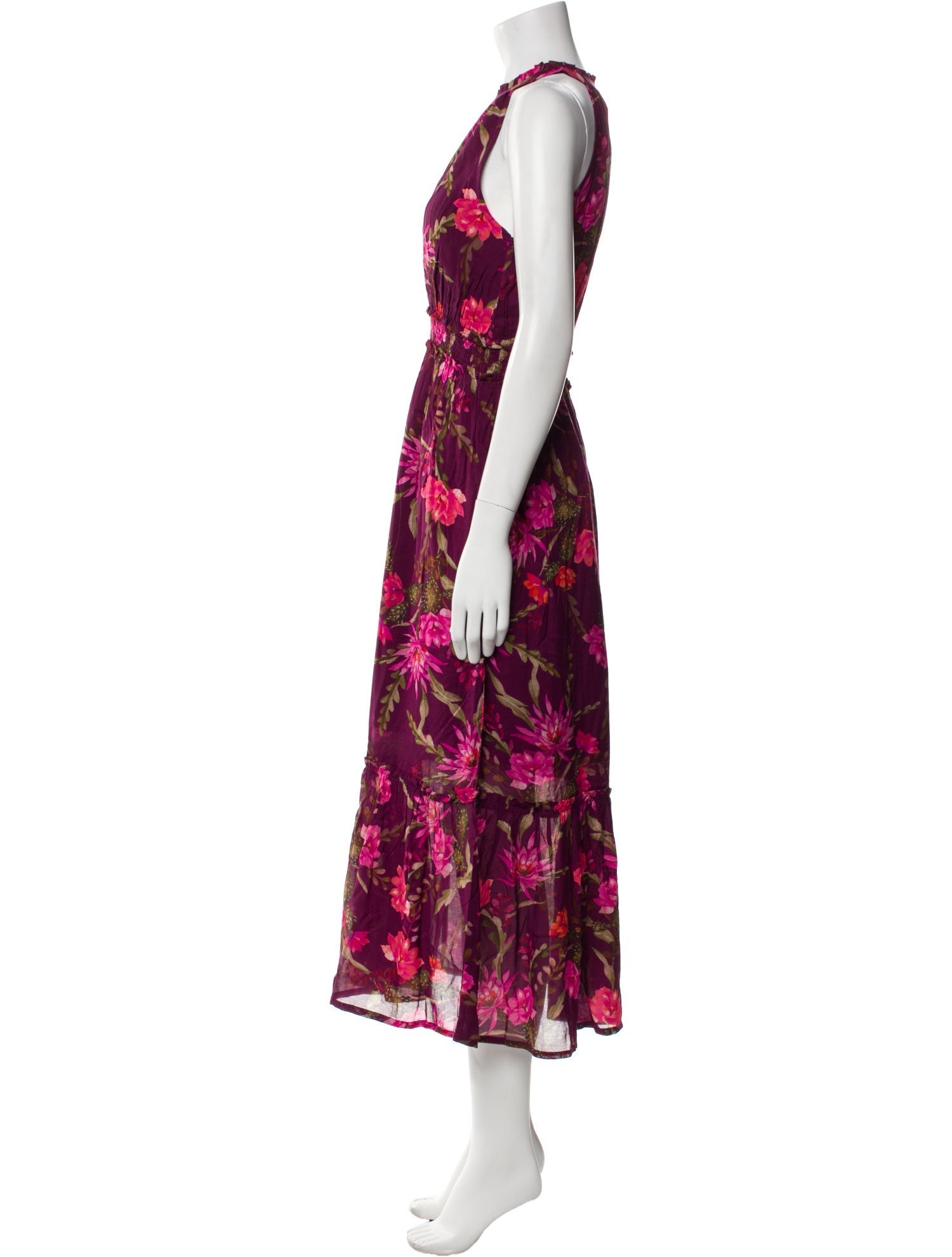 Banjanan Floral Print Long Dress