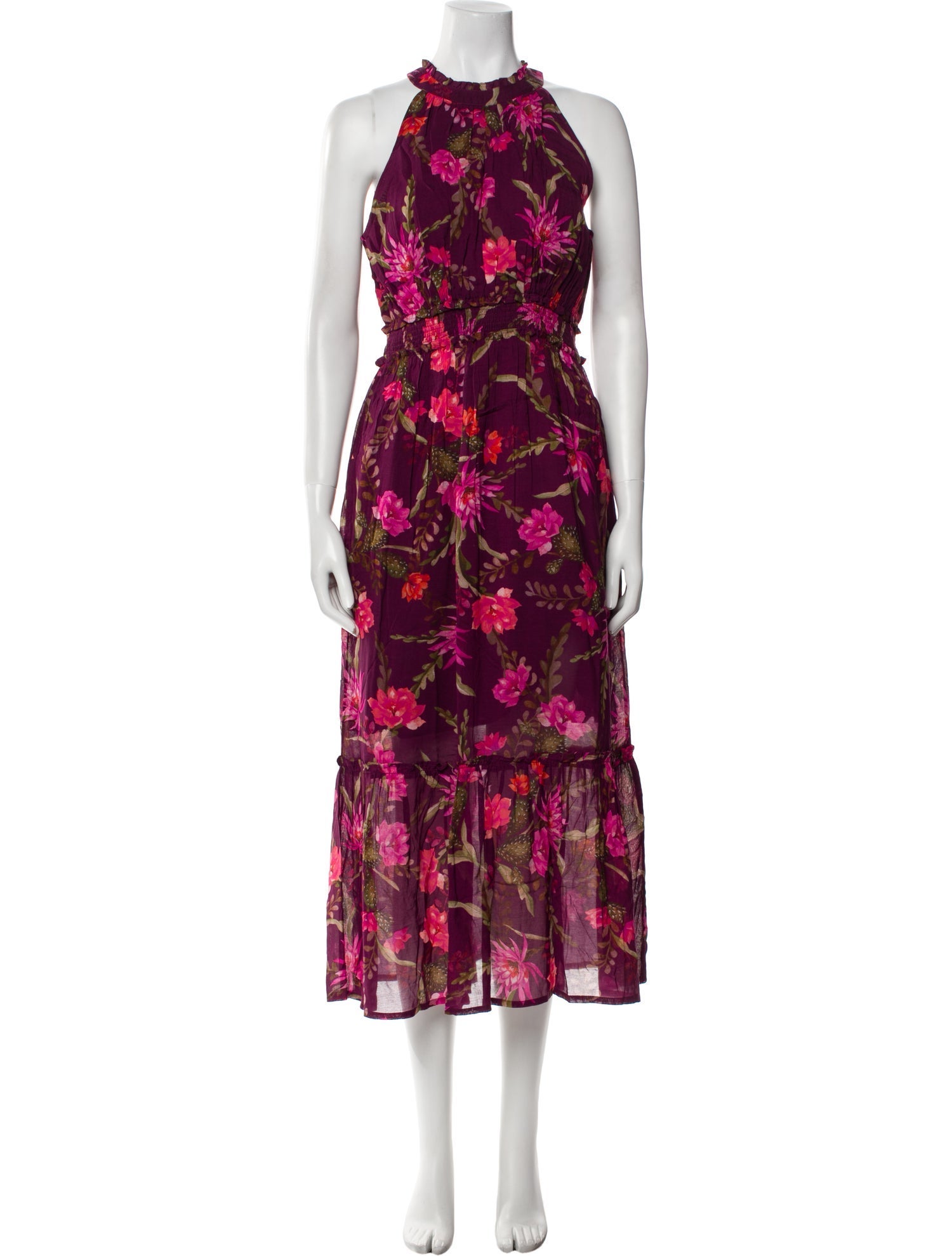 Banjanan Floral Print Long Dress