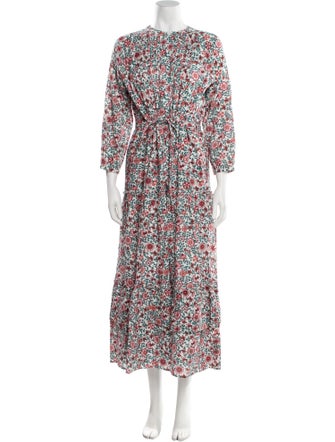 Banjanan Floral Print Long Dress