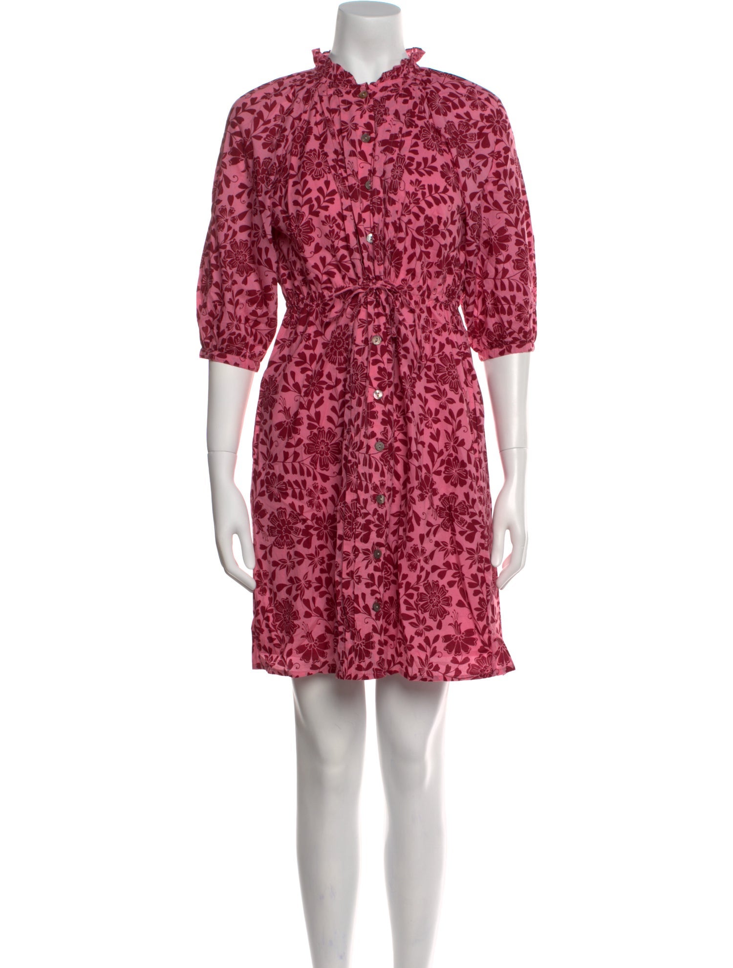 Banjanan Floral Print Mini Dress