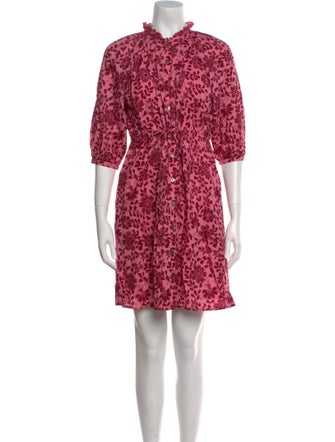 Banjanan Floral Print Mini Dress