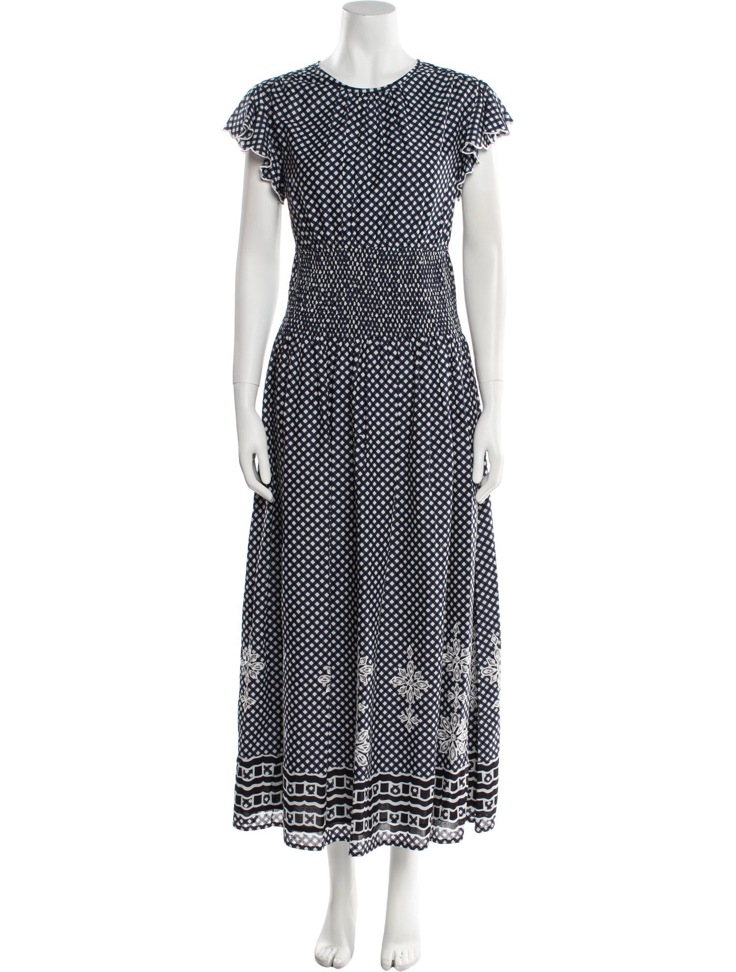 Banjanan Polka Dot Print Long Dress