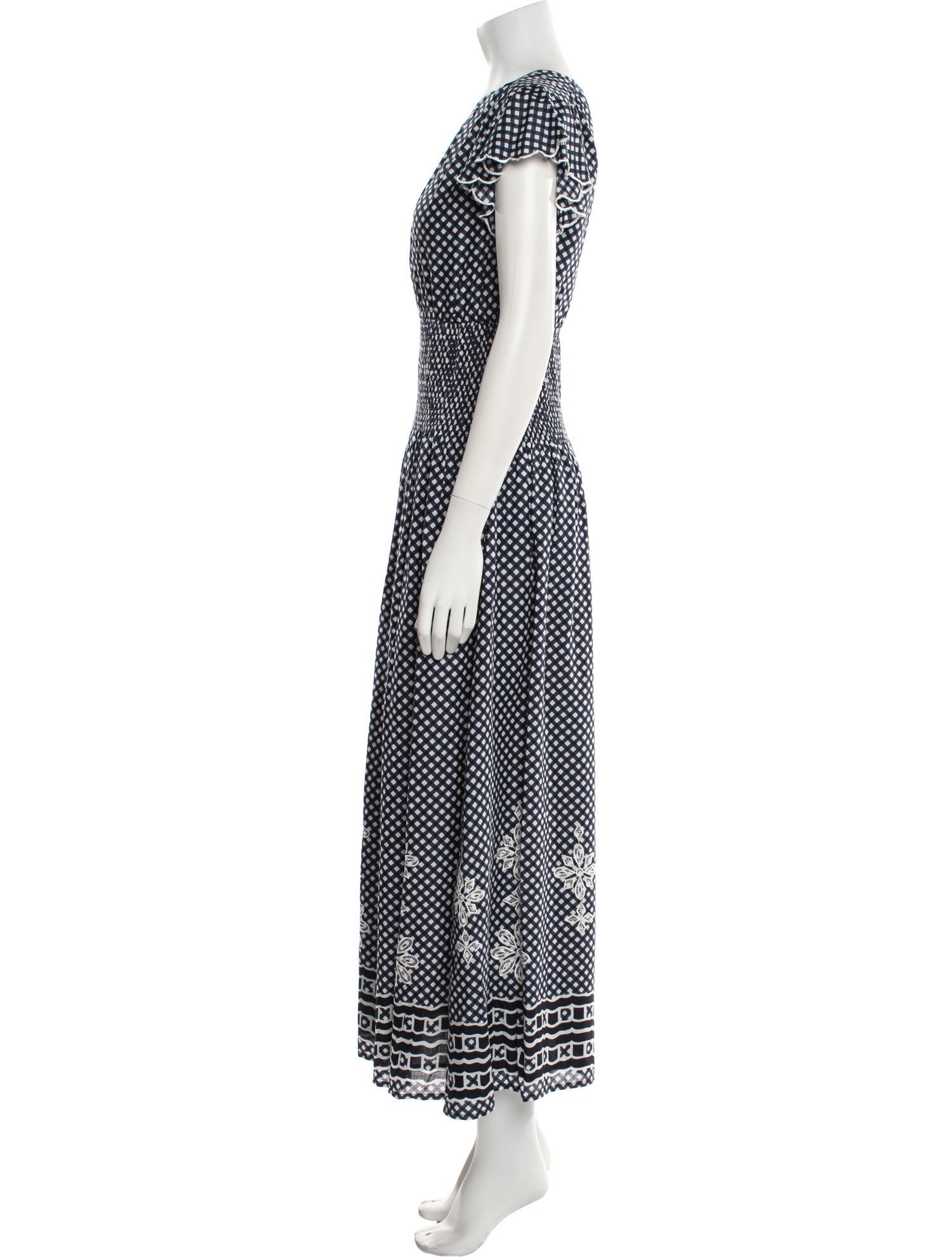 Banjanan Polka Dot Print Long Dress