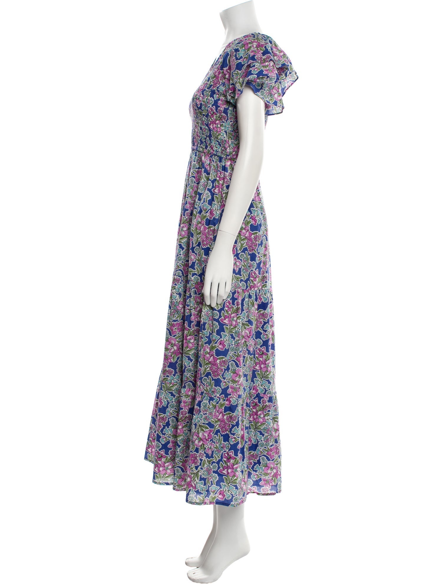 Banjanan Floral Print Long Dress