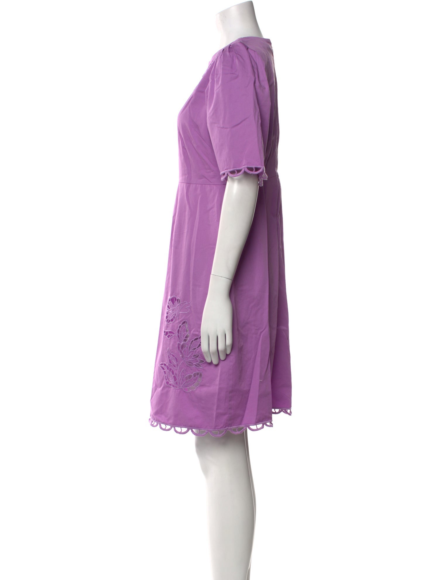 Banjanan Crew Neck Knee-Length Dress