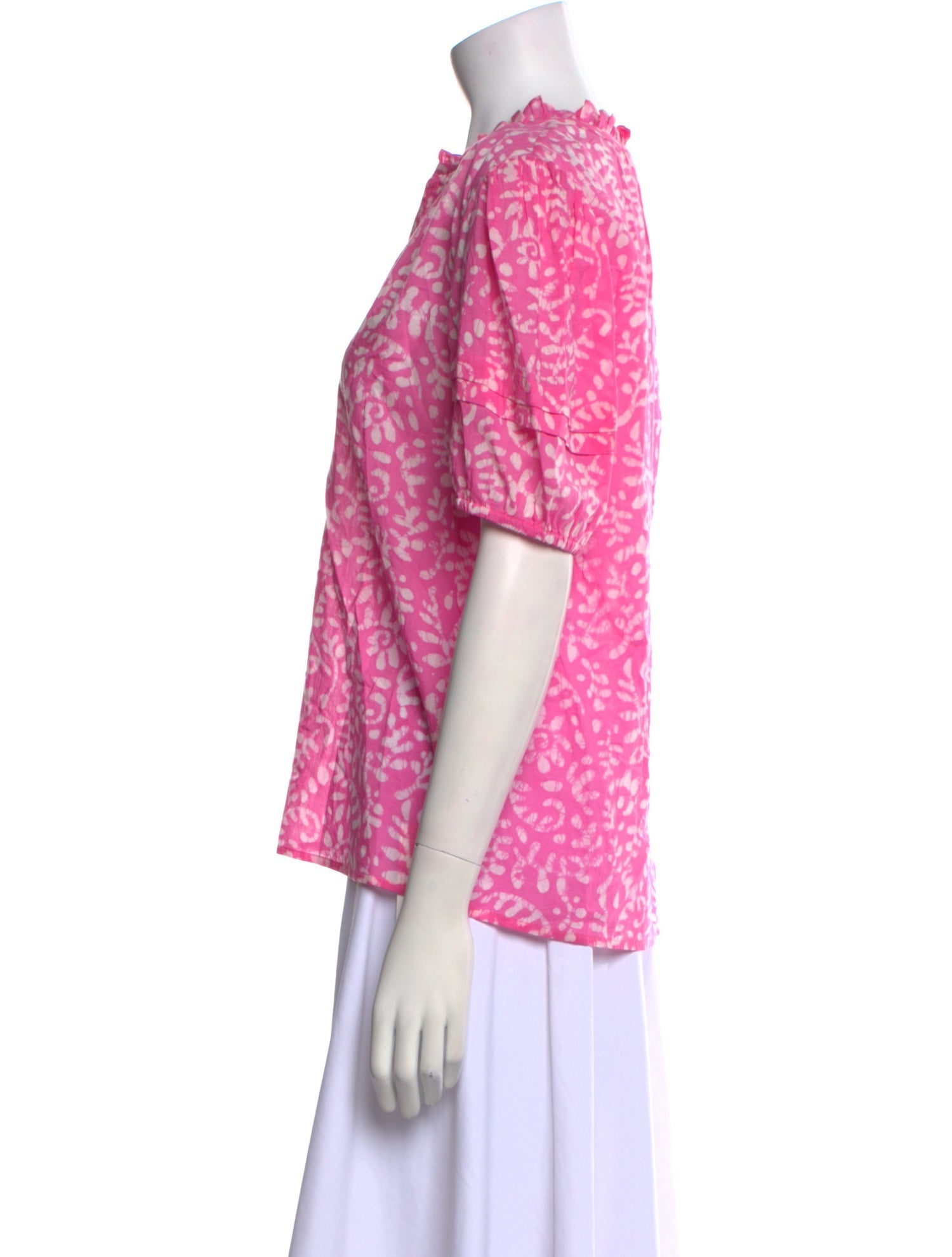 Banjanan Floral Print V-Neck Blouse