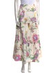 Banjanan Floral Print Midi Length Skirt
