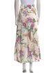 Banjanan Floral Print Midi Length Skirt